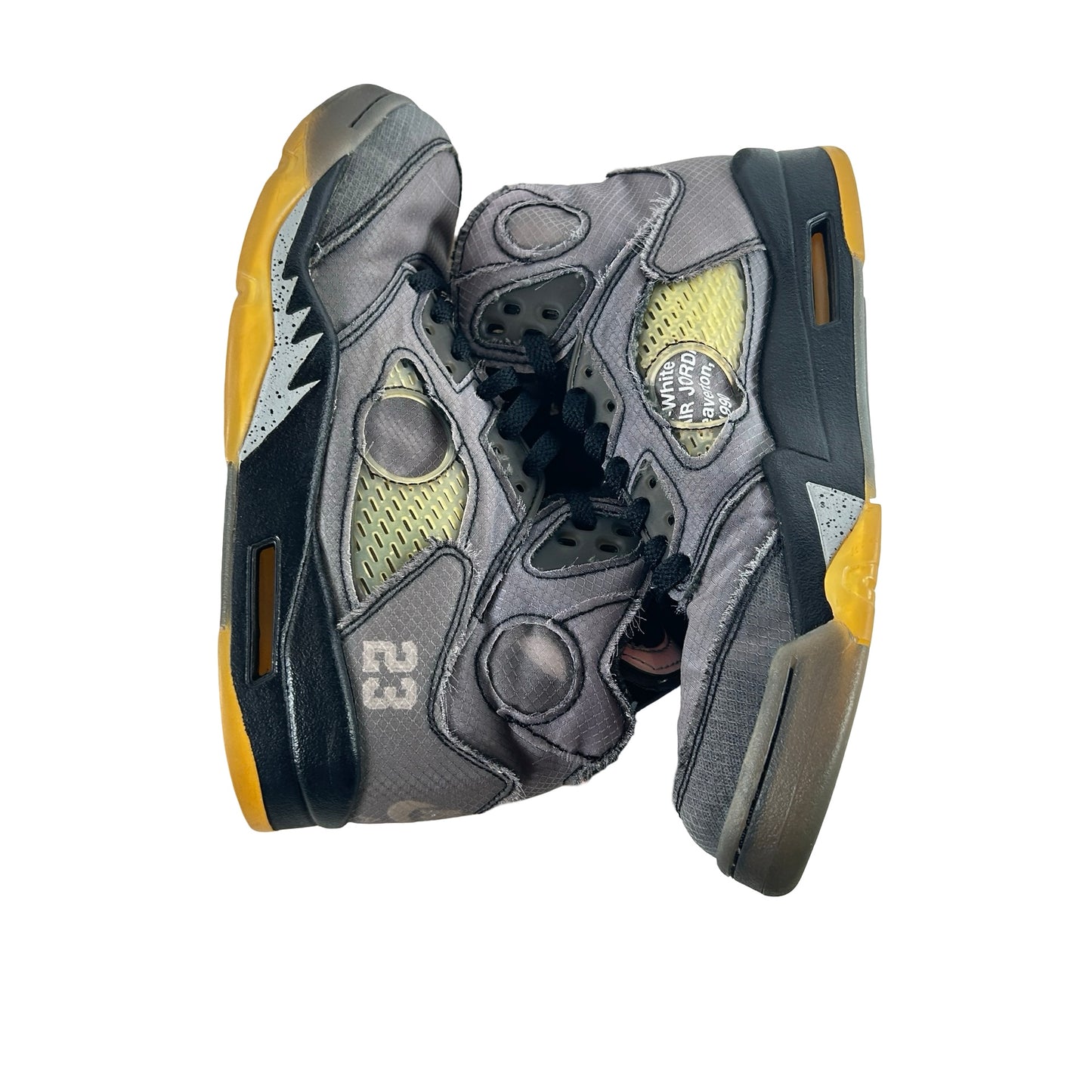 CT8480 001 Jordan 5 Off-White Black [USED] - 7.5 M (Used8)