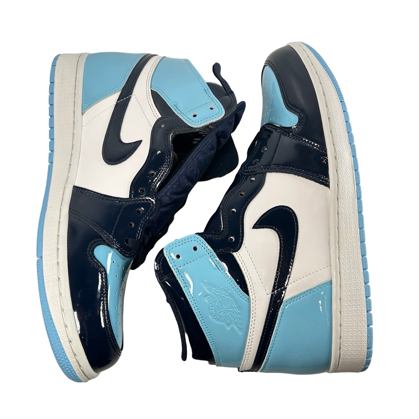 CD0461 401 Jordan 1 Retro High UNC Patent (Women's) [CONDITIONAL] [NO BOX] - 10.5 W (Lightly Stained Midsole)