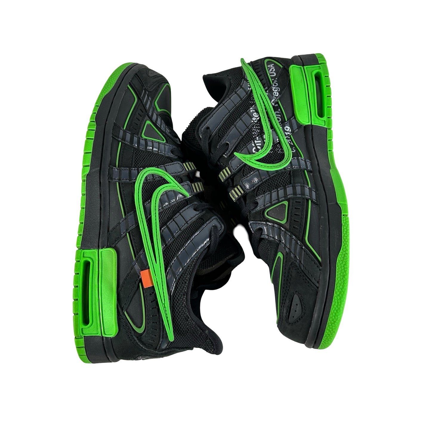 CU6015 001 Nike Air Rubber Dunk Off-White Green Strike [USED] - 10 M (Used2)