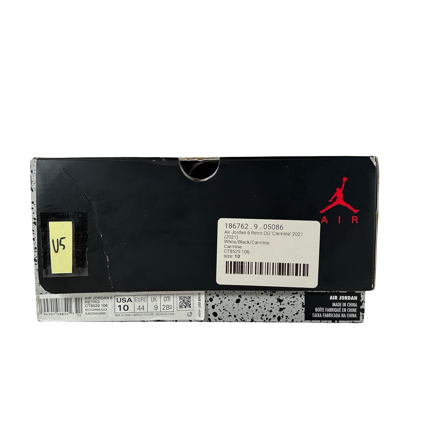 CT8529 106 Jordan 6 Retro Carmine [USED] - 10 M (Used5)