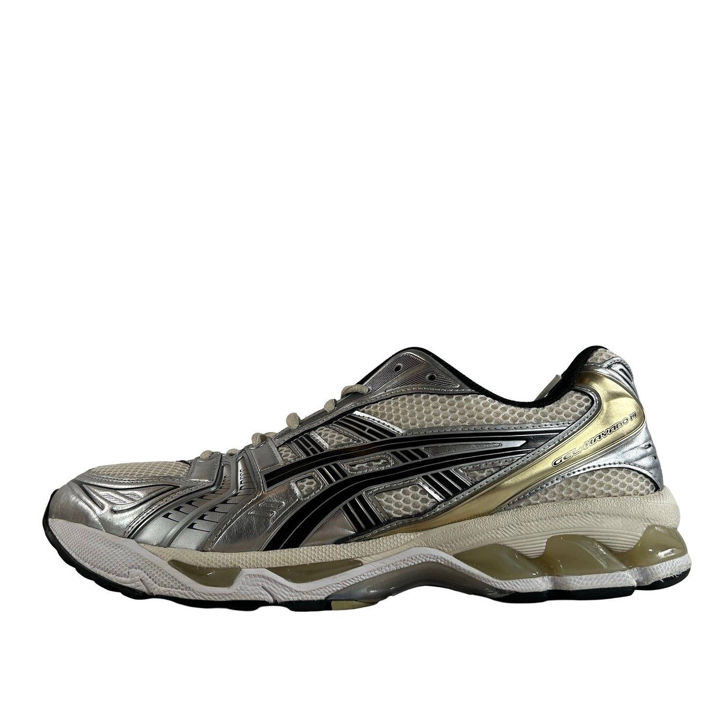 1203A537 200 ASICS Gel-Kayano 14 Birch Pure Silver [USED] - 11.5 M (Used)