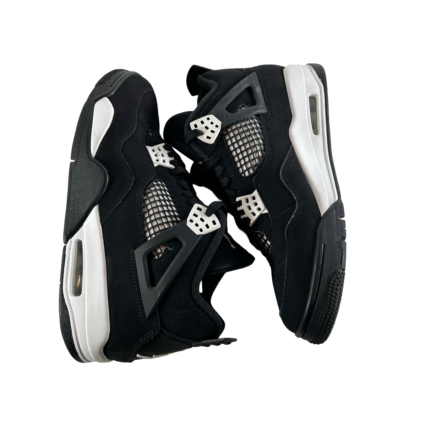 FQ8138 001 Jordan 4 Retro White Thunder [USED] - 9 M (Used) (Replace Box)