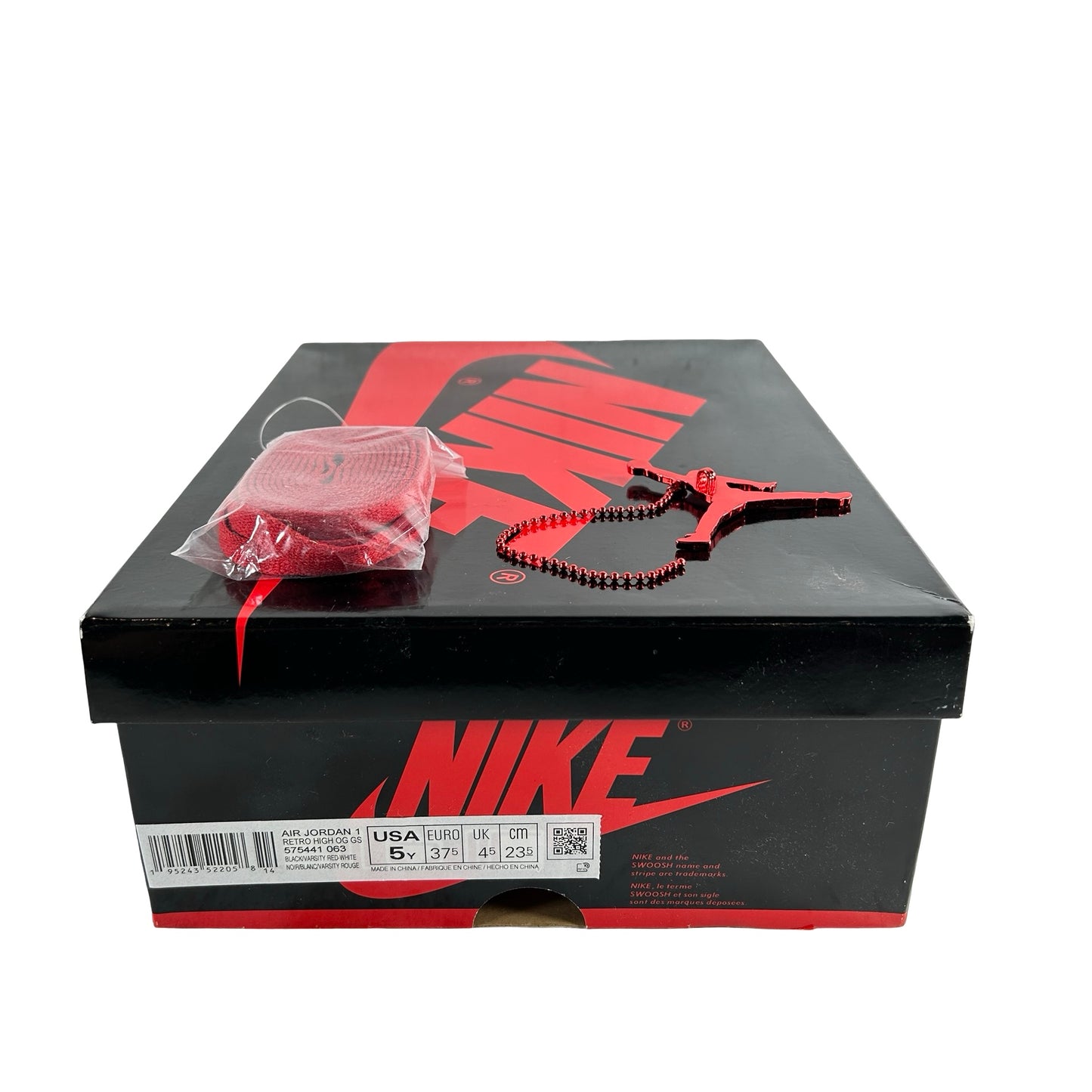 575441 063 Jordan 1 Retro High OG Patent Bred (GS) [USED] - 5 Y (Used4)