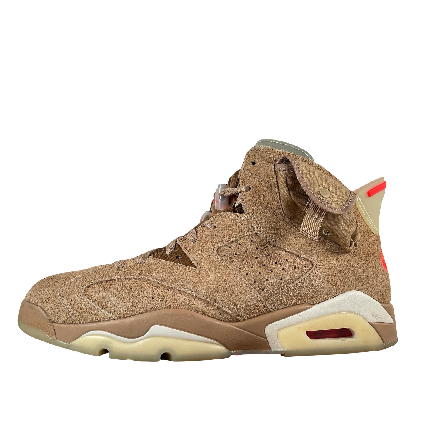 DH0690 200 Jordan 6 Retro Travis Scott British Khaki [USED] - 13 M (Used) (No Box)