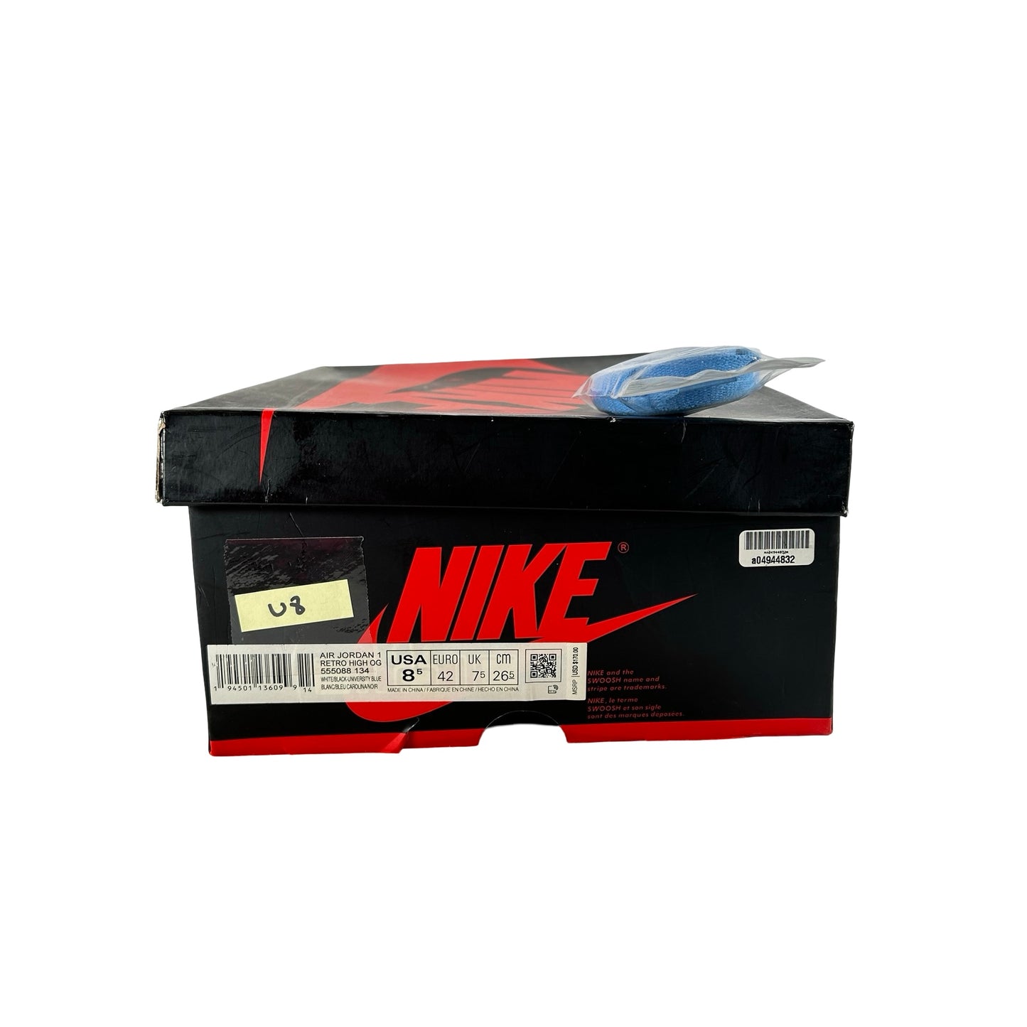 555088 134 Jordan 1 University Blue [USED] - 8.5 M (Used8)