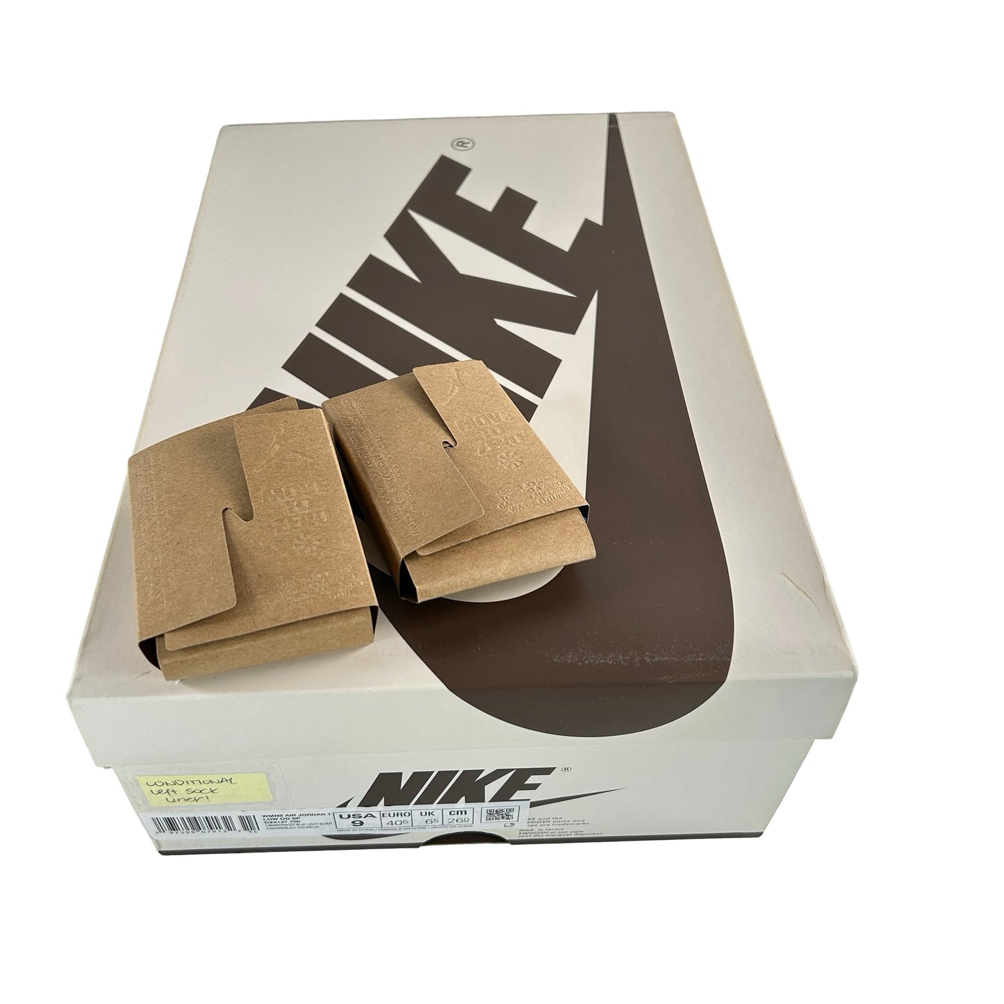 DZ4137 700 Jordan 1 Retro Low OG SP Travis Scott Canary (Women's) [CONDITIONAL] - 9 W (Marks on Sock Liner)