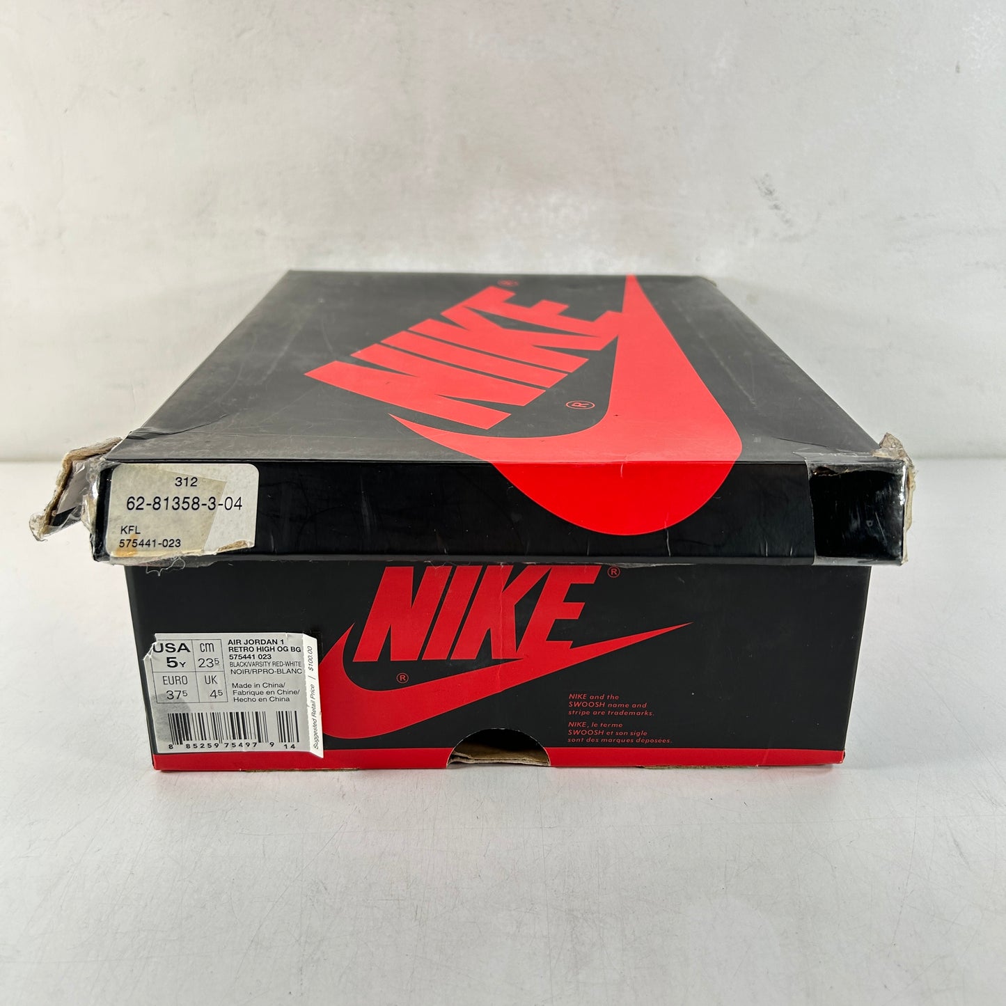 575441 023 Jordan 1 Retro Bred (2013) (GS) [USED] - 5 Y (Used)