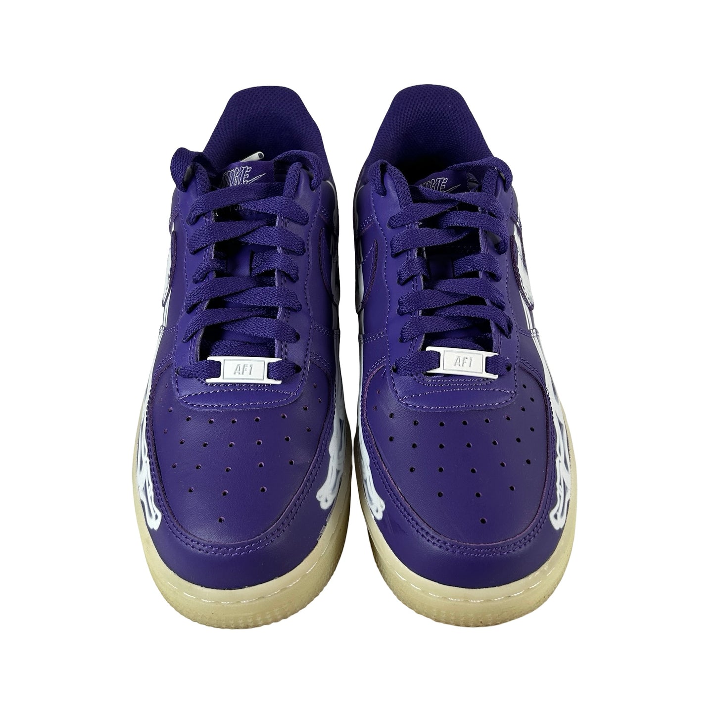CU8067 500 Nike Air Force 1 Low '07 QS Purple Skeleton Halloween [USED] - 6 M (Used)