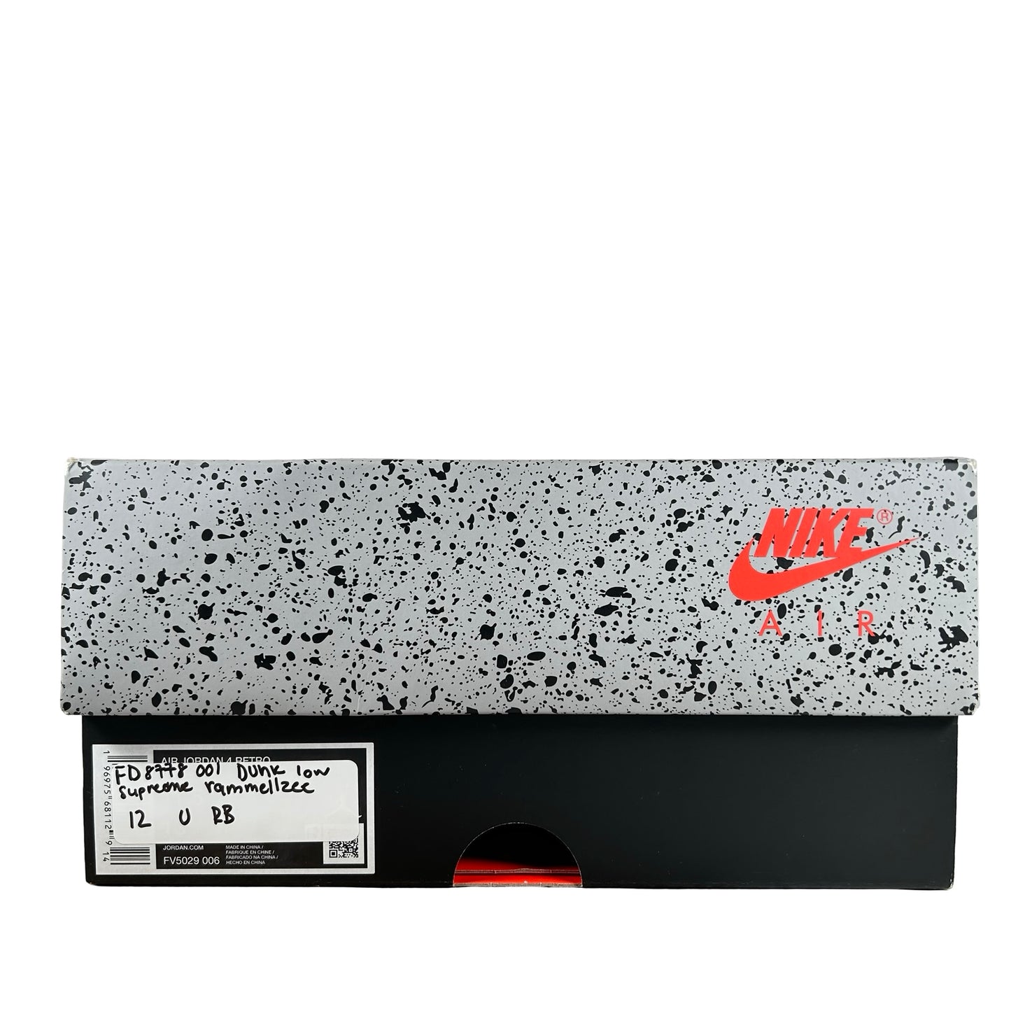 FD8778 001 Nike SB Dunk Low Supreme Rammellzee [USED] - 12 M (Used) (Replace Box)