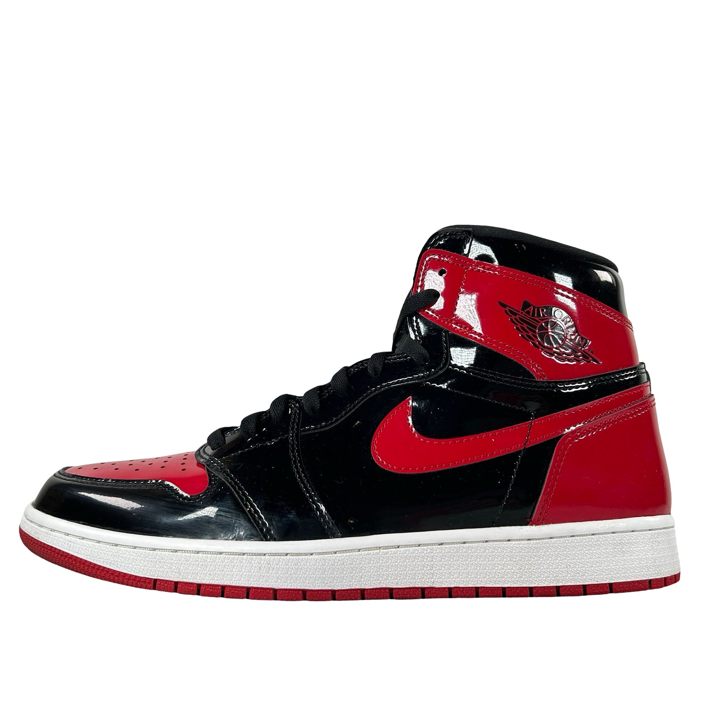 555088 063 Jordan 1 Retro High OG Patent Bred [USED] - 13 M (Used4)