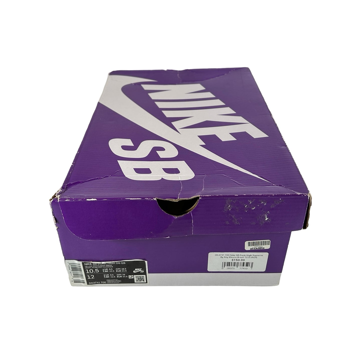 DN3741 700 Nike SB Dunk High Supreme By Any Means Brazil [USED] - 10.5 M (Used)