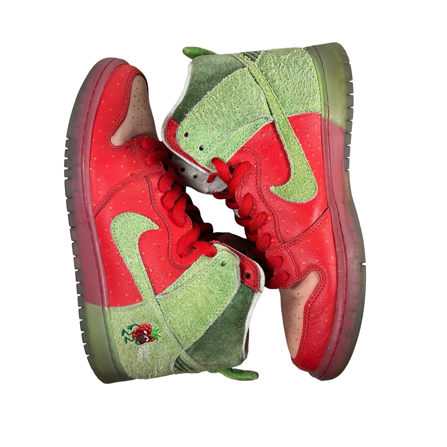 CW7093 600 Nike SB Dunk High Strawberry Cough [USED] - 9 M (Used) (No Box)