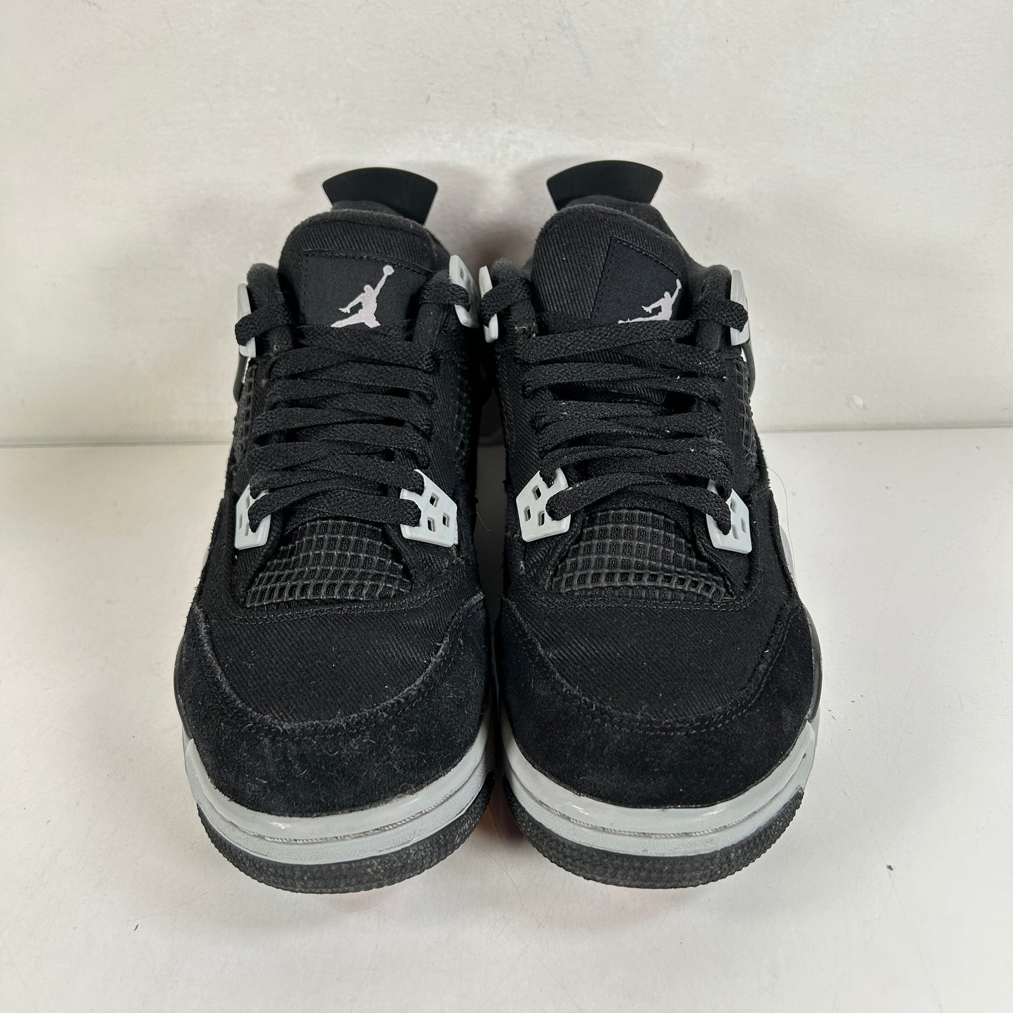 DV0553 006 Jordan 4 Retro Black Canvas GS [USED] - 7 Y (Used)