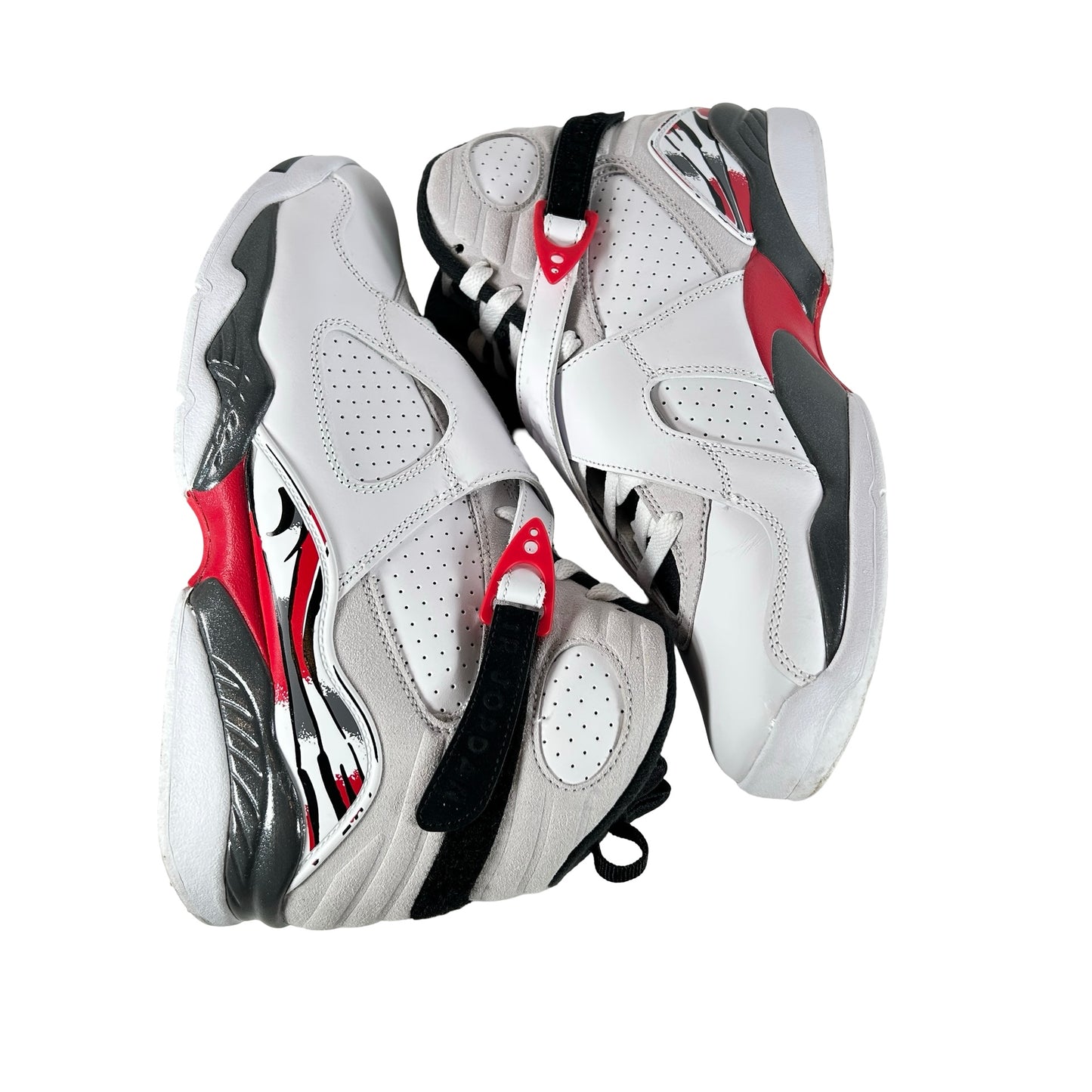 305381 100 Jordan 8 Retro White True Red (2025) [USED] - 10 M (Used3)