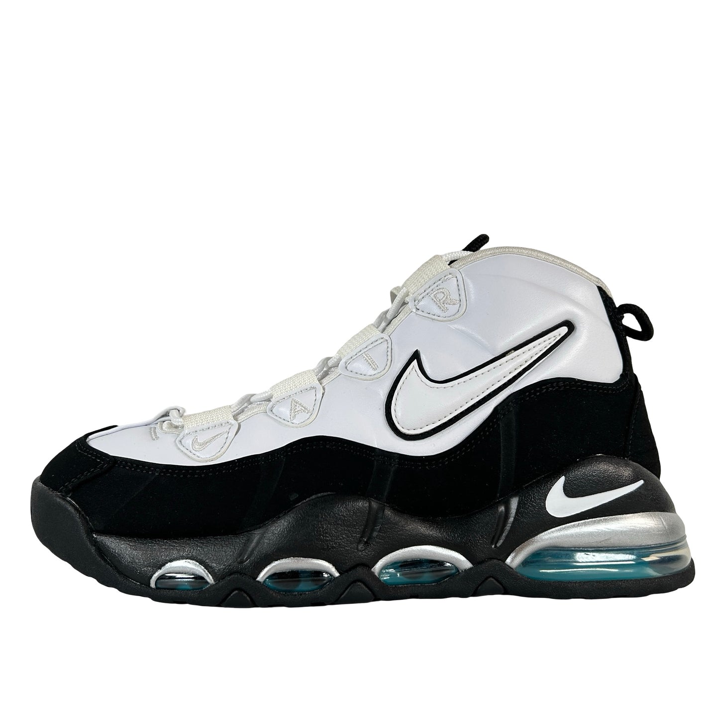 311090 100 Nike Air Max Uptempo 95 White Black Teal [USED] - 8 M (Used2)