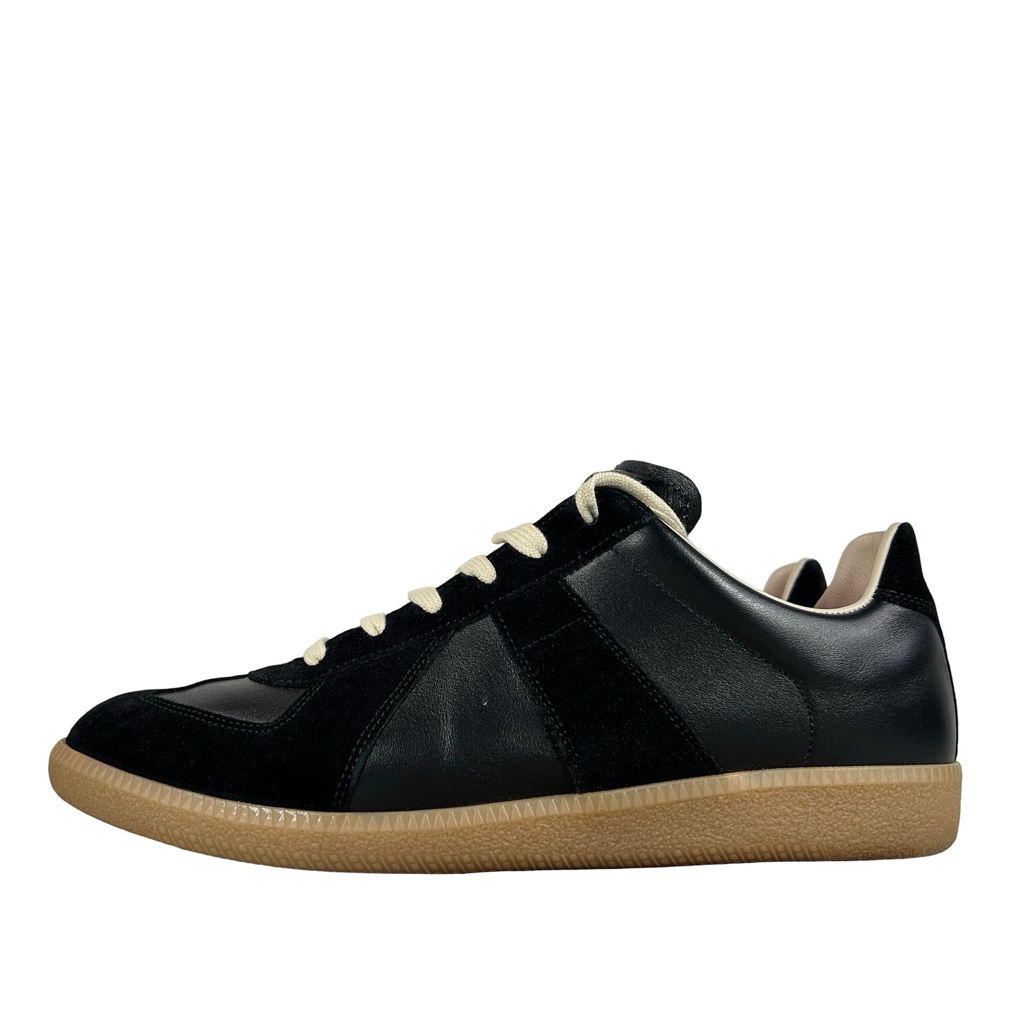 Maison Margiela Men's Replica Leather Low-Top Black [USED] - 42 EU (Used)