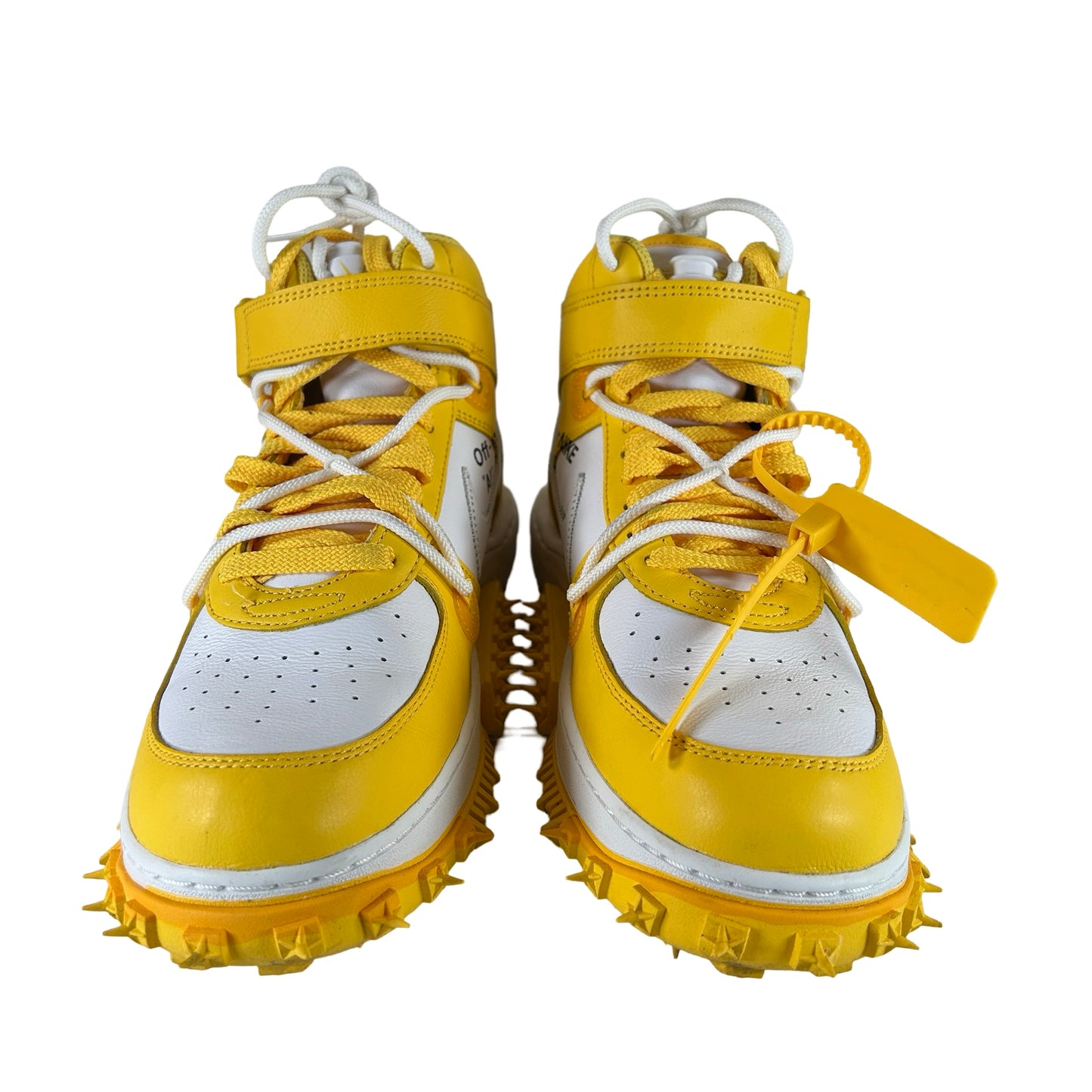 DR0500 101 Nike Air Force 1 Mid SP Off-White Varsity Maize [USED] - 9.5 M (Used)