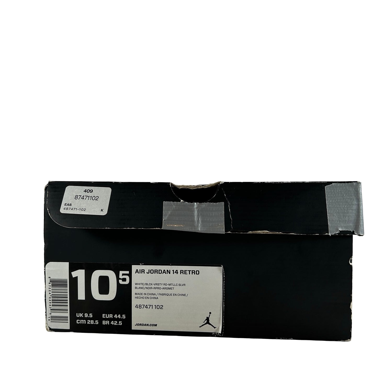 487471 102 Jordan 14 Retro Negro Dedo del pie (2014)