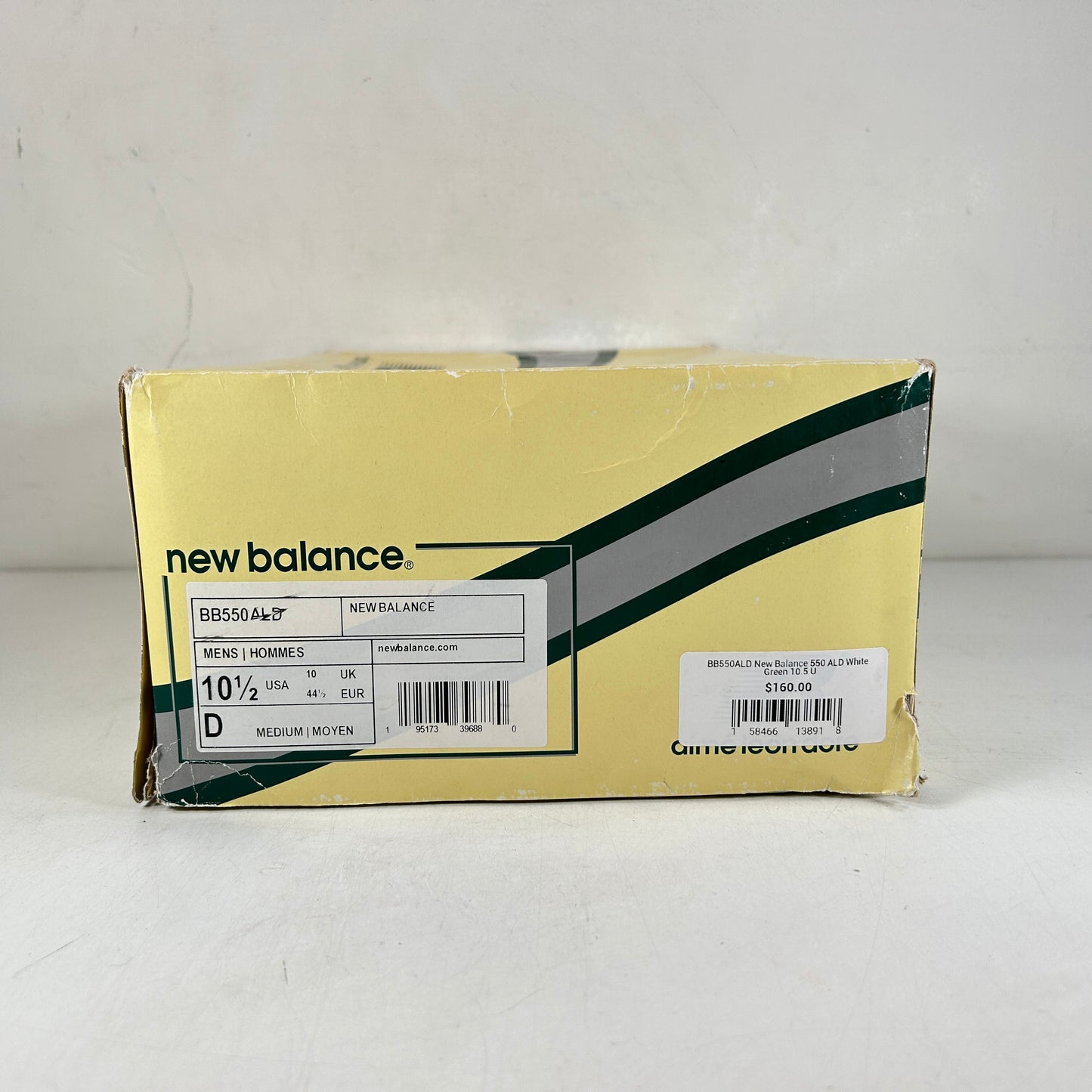 BB550ALD New Balance 550 Aime Leon Dore White Green [USED] - 10.5 M (Used)