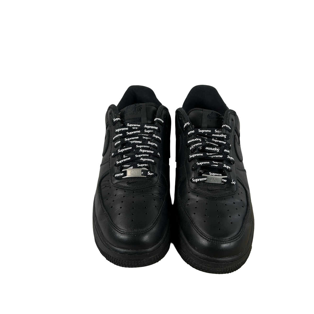 CU9225 001 Air Force 1 Low Supreme Black [USED] - 8.5 M (Used) (No Box) (Missing Insoles)