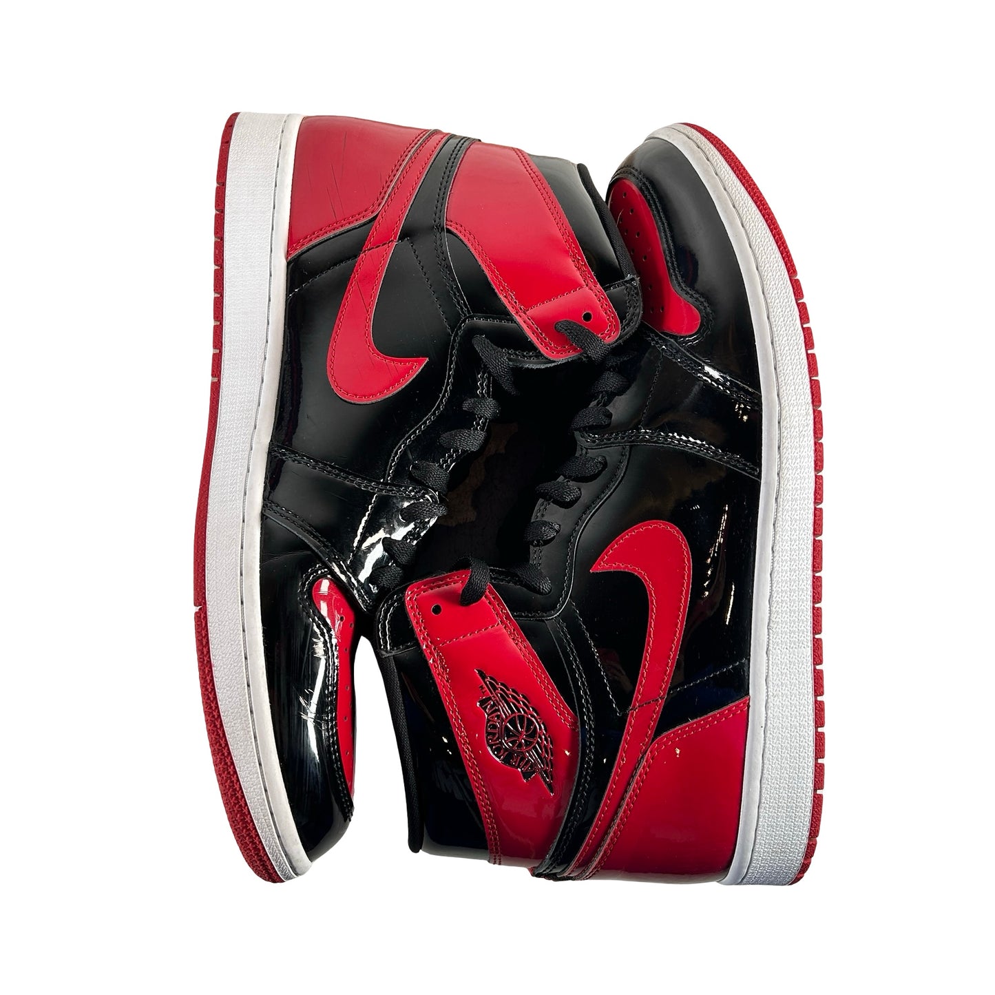 555088 063 Jordan 1 Retro High OG Patent Bred [USED] - 13 M (Used) (No Box)