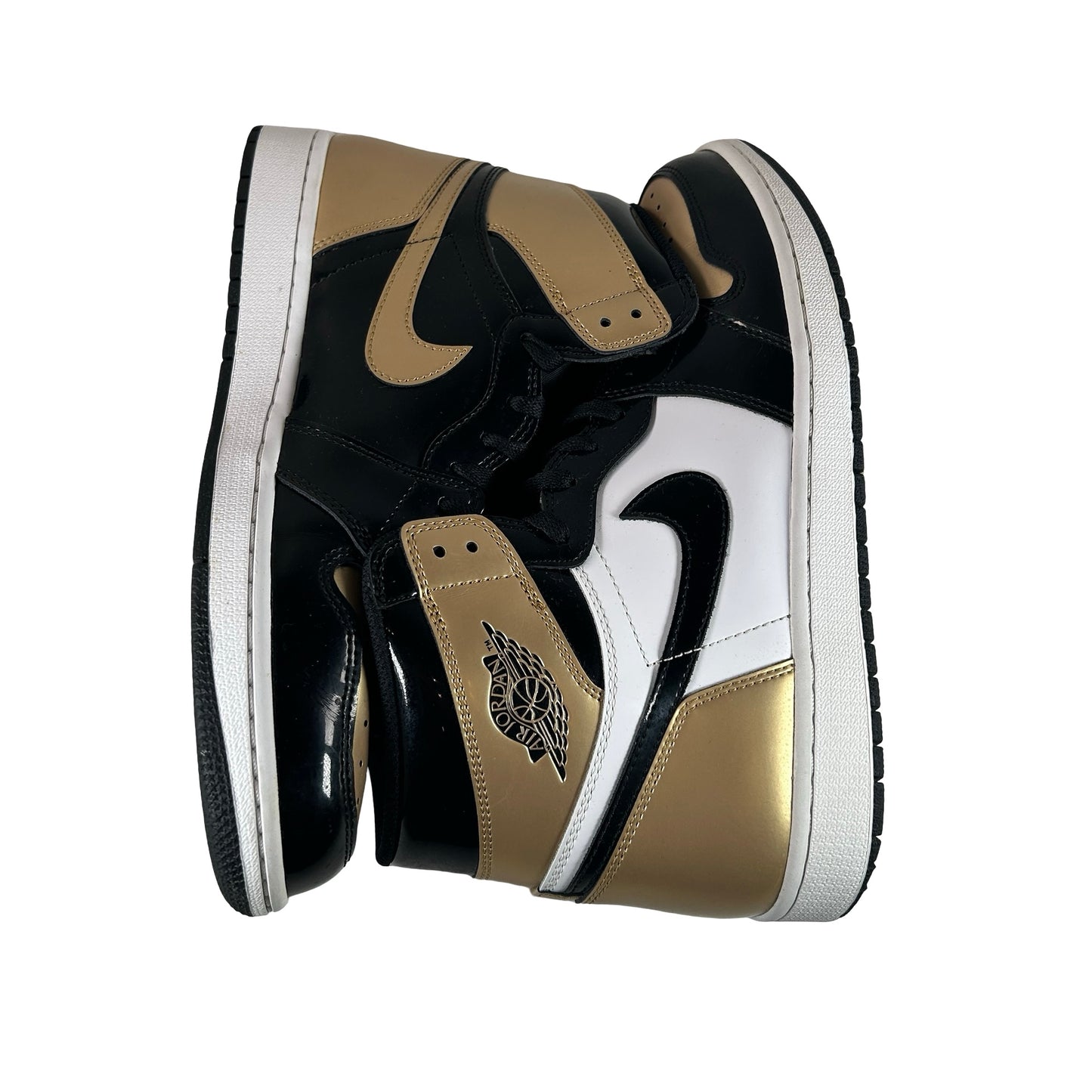 861428 007 Jordan 1 Retro High NRG Patent Gold Toe [USED] - 12 M (Used4)