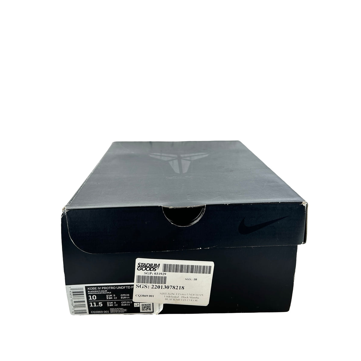 CQ3869 001 Nike Kobe 4 Protro Undefeated Black Mamba [USED] - 10 M (Used)