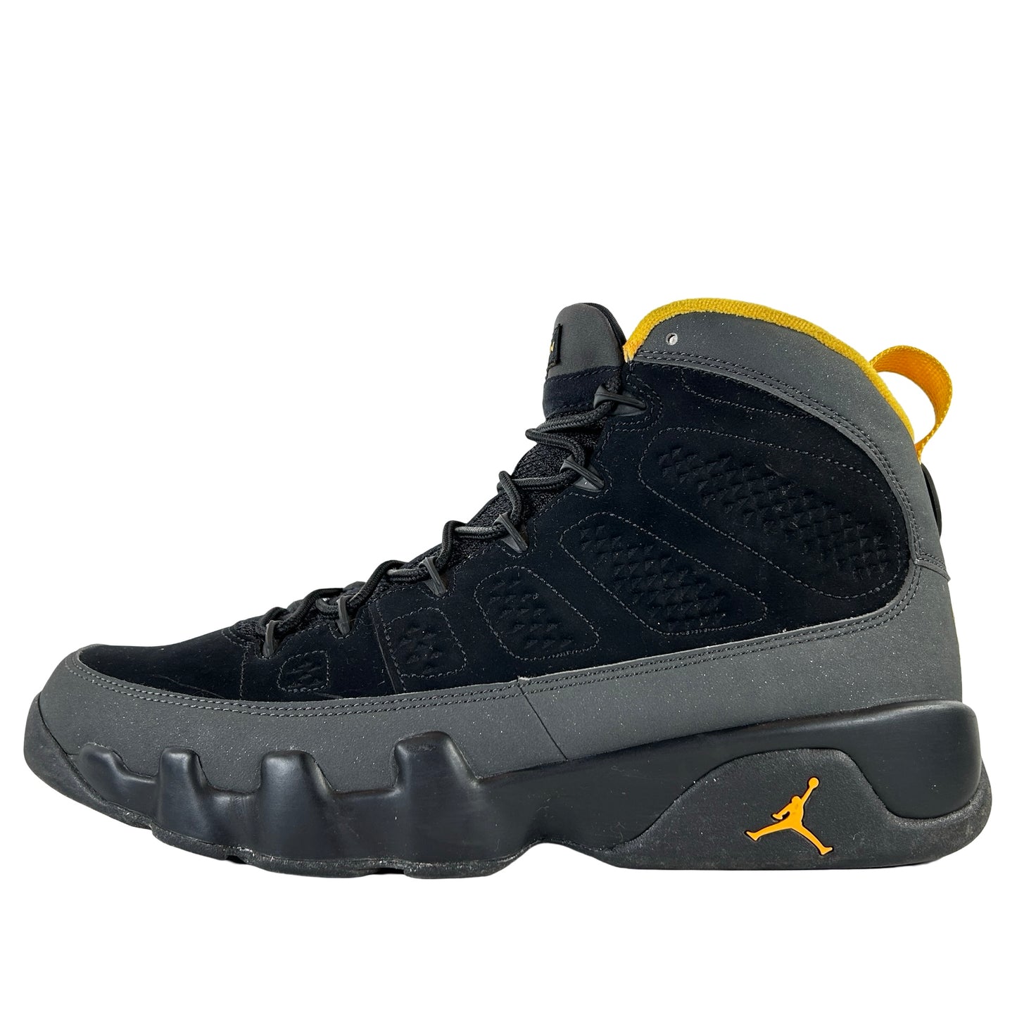 CT8019 070 Jordan 9 Retro Dark Charcoal University Gold [USED] - 10.5 M (Used)