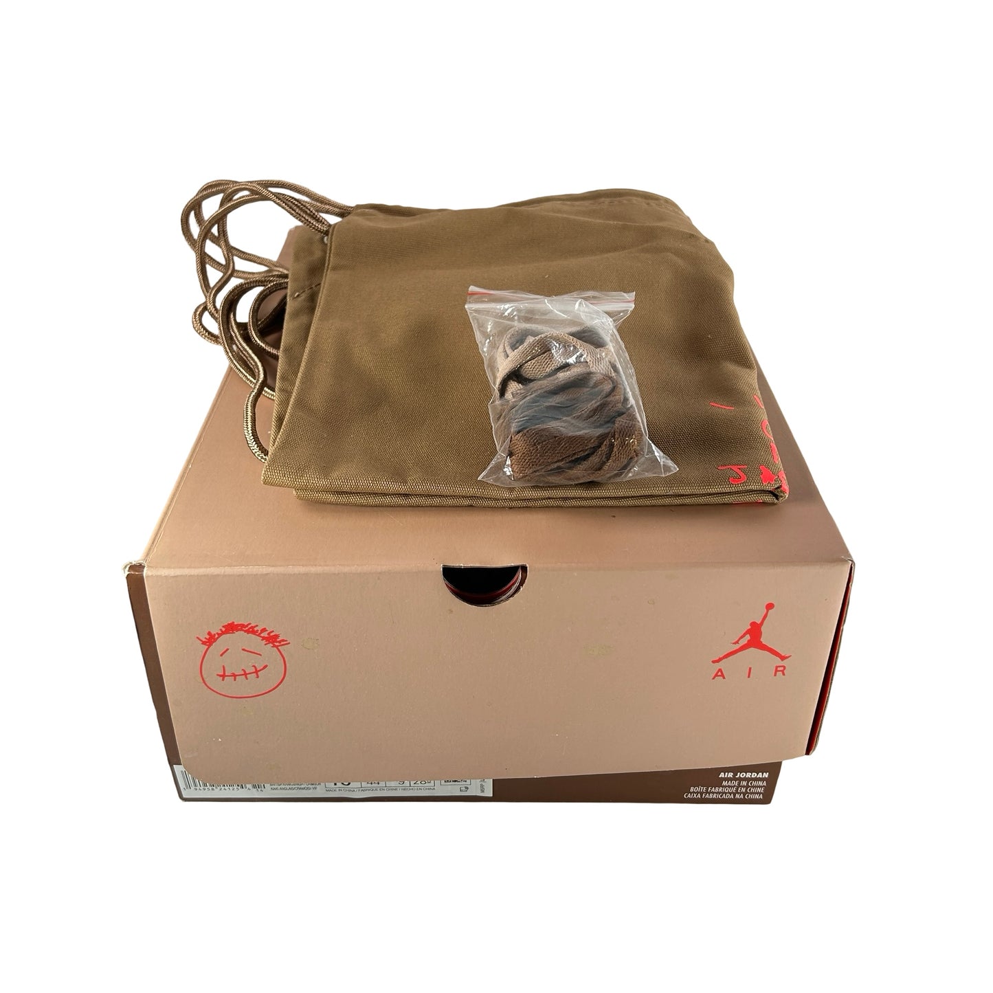 DH0690 200 Jordan 6 Retro Travis Scott British Khaki [USED] - 10 M (Used)