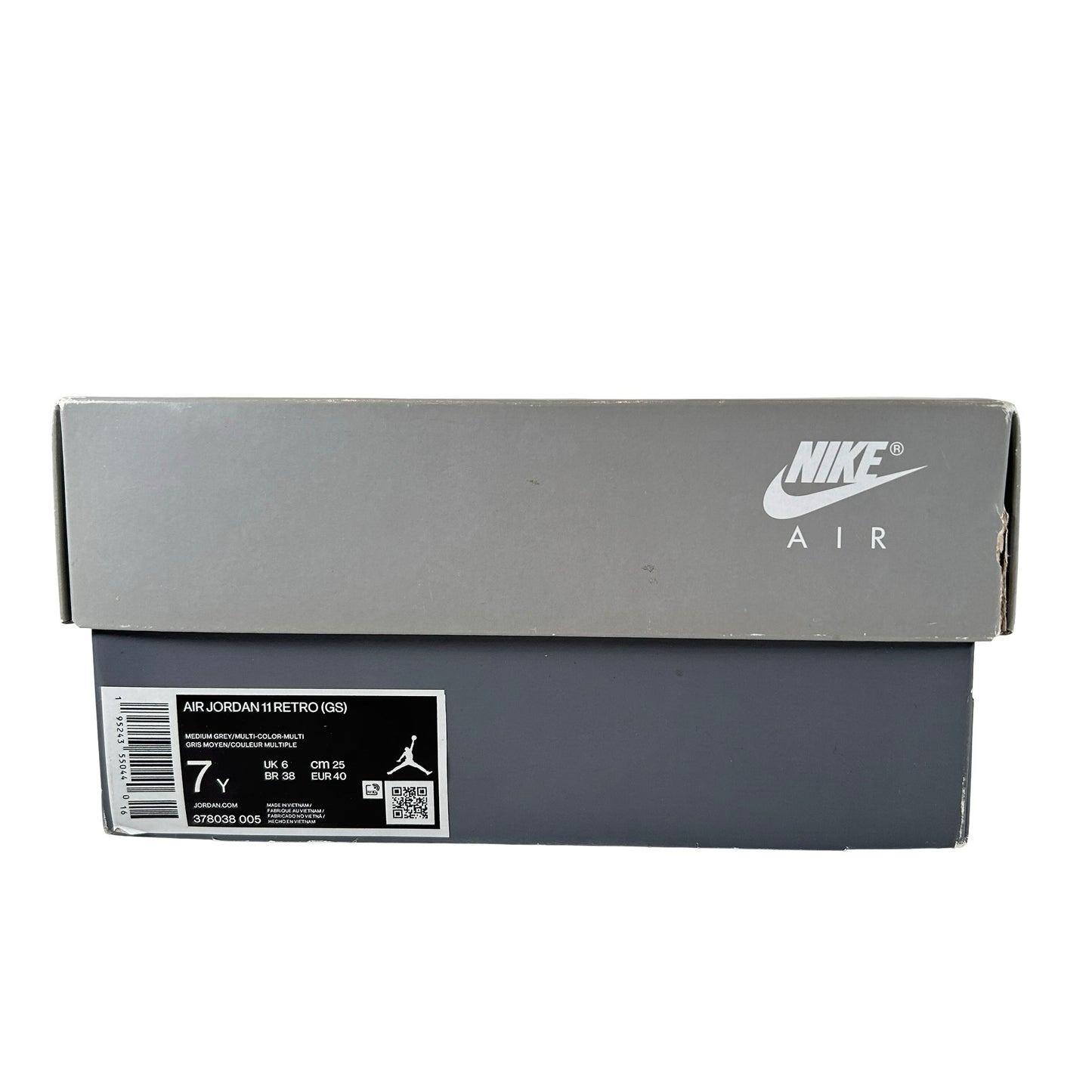 378038 005 Jordan 11 Cool Grey (2021) GS [USED] - 7 Y (Used)
