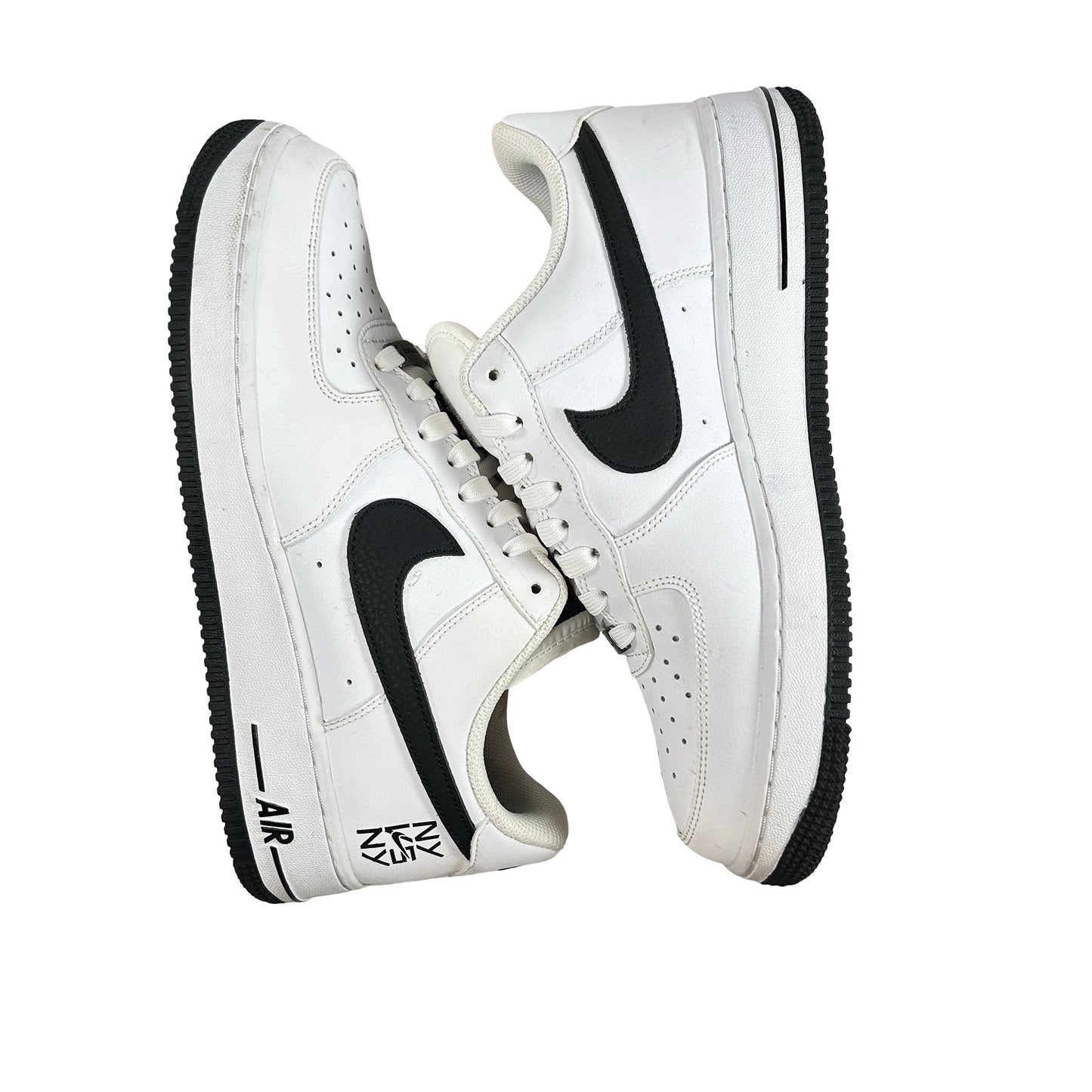 CW7297 100 Nike Air Force 1 Low NY vs. NY White Black (2020) [USED] - 9 M (Used)