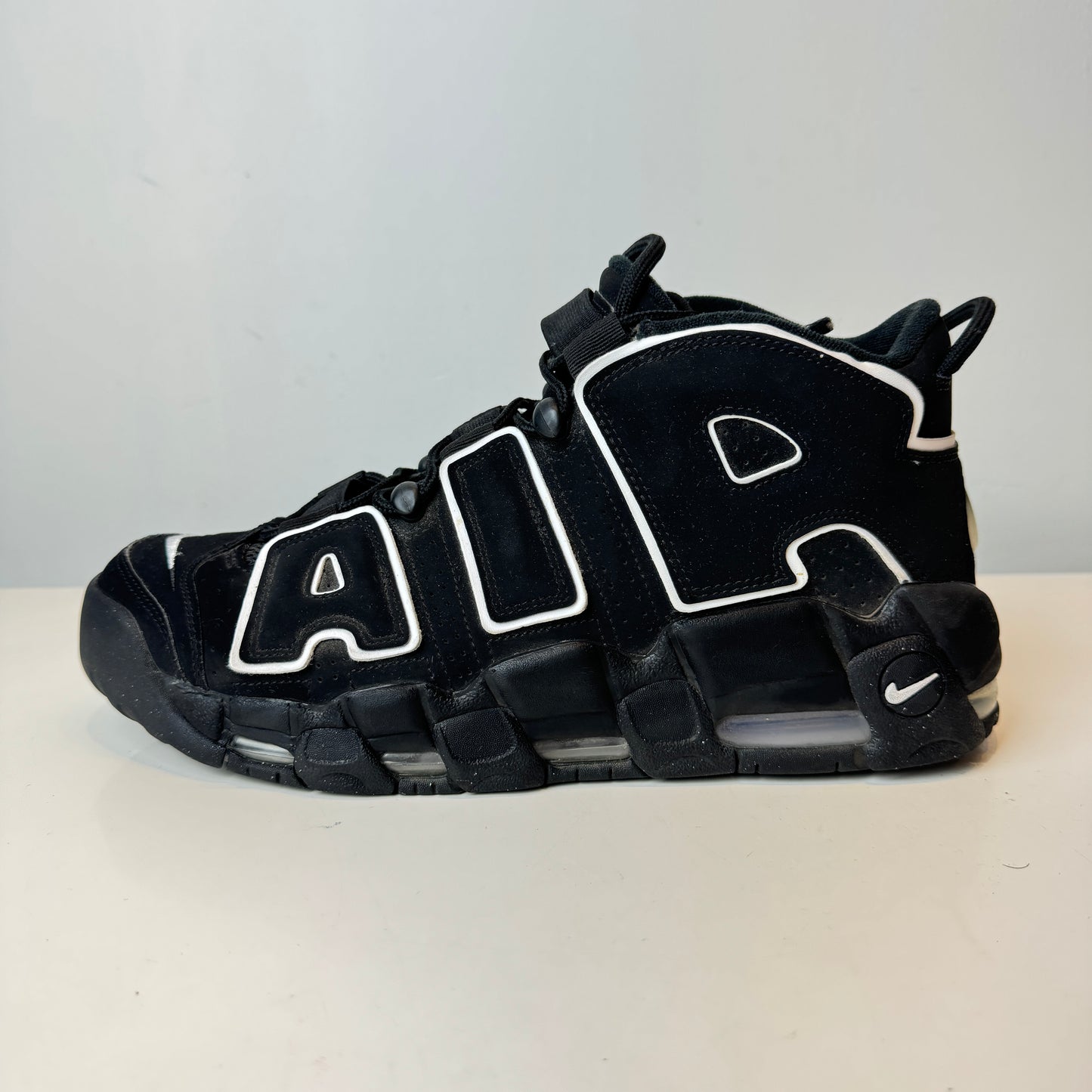 414962 002 Nike Air More Uptempo Black White [USED] - 11.5 M (Used)