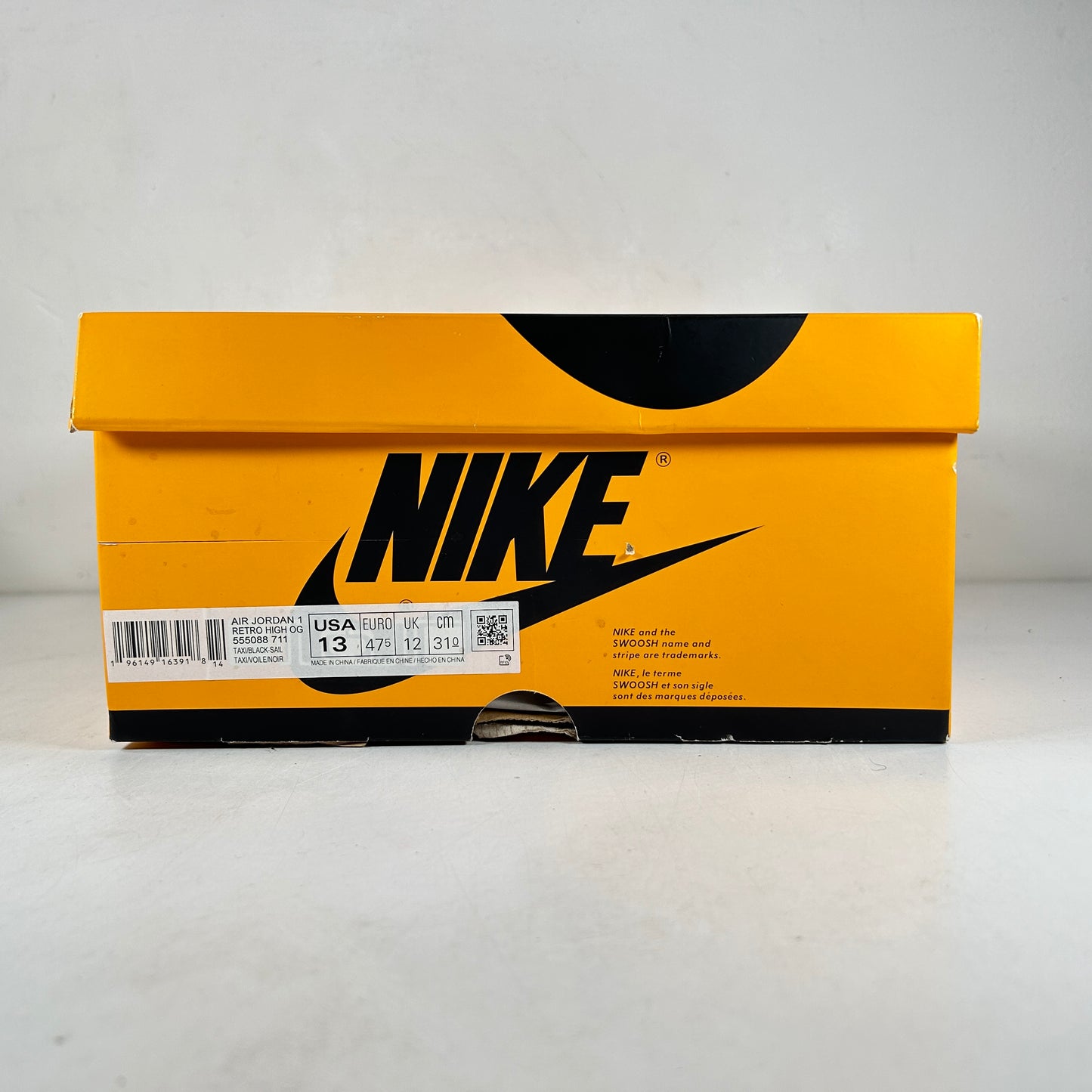 555088 711 Jordan 1 Retro High OG Punta amarilla