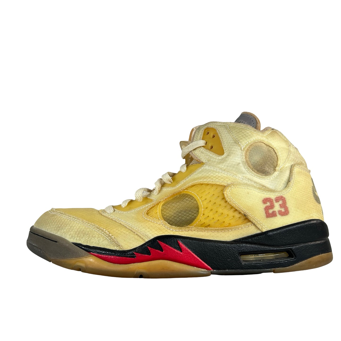 DH8565 100 Jordan 5 Off-White Sail [USED] - 13 M (Used) (No Box) (No Insoles)