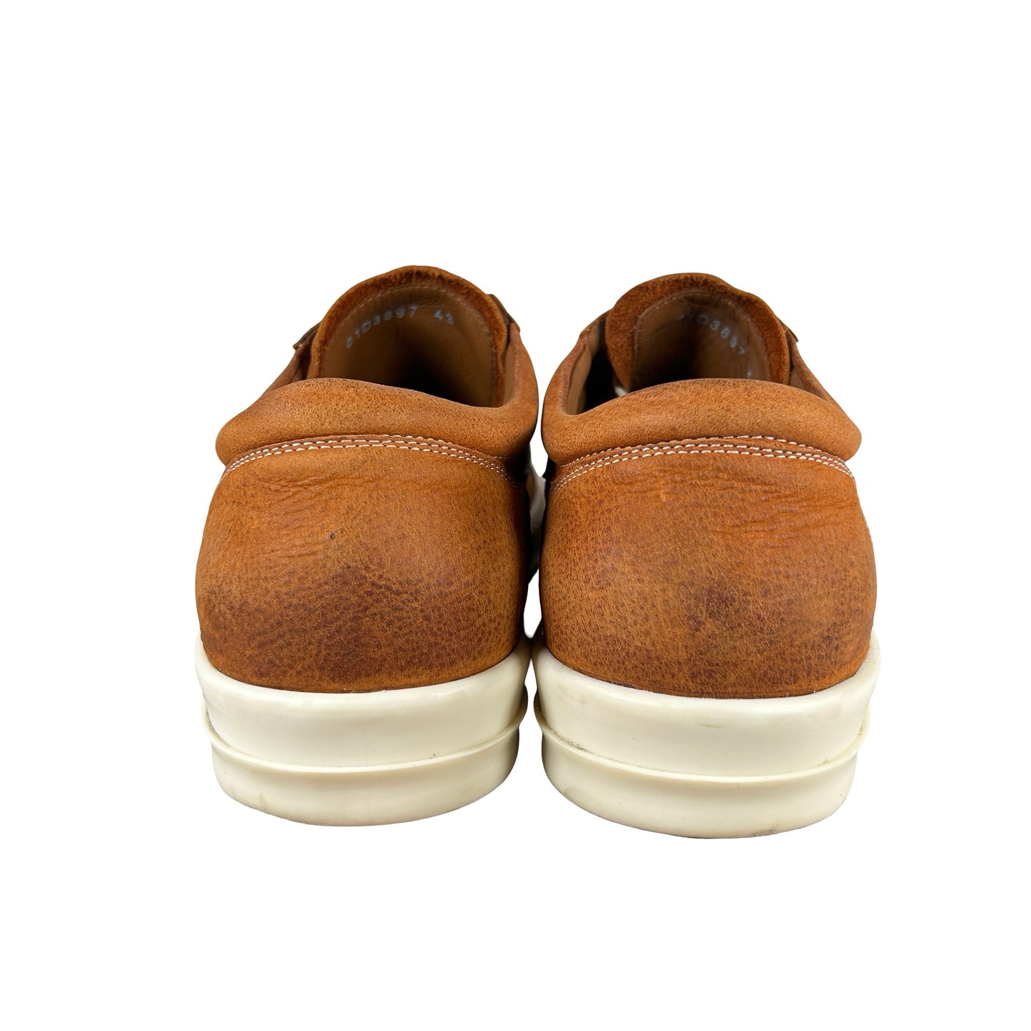 RU01D3897 LBKLCO Rick Owens Lido Vintage Sneaker Clay Milk [USED] - 10 M (Used)