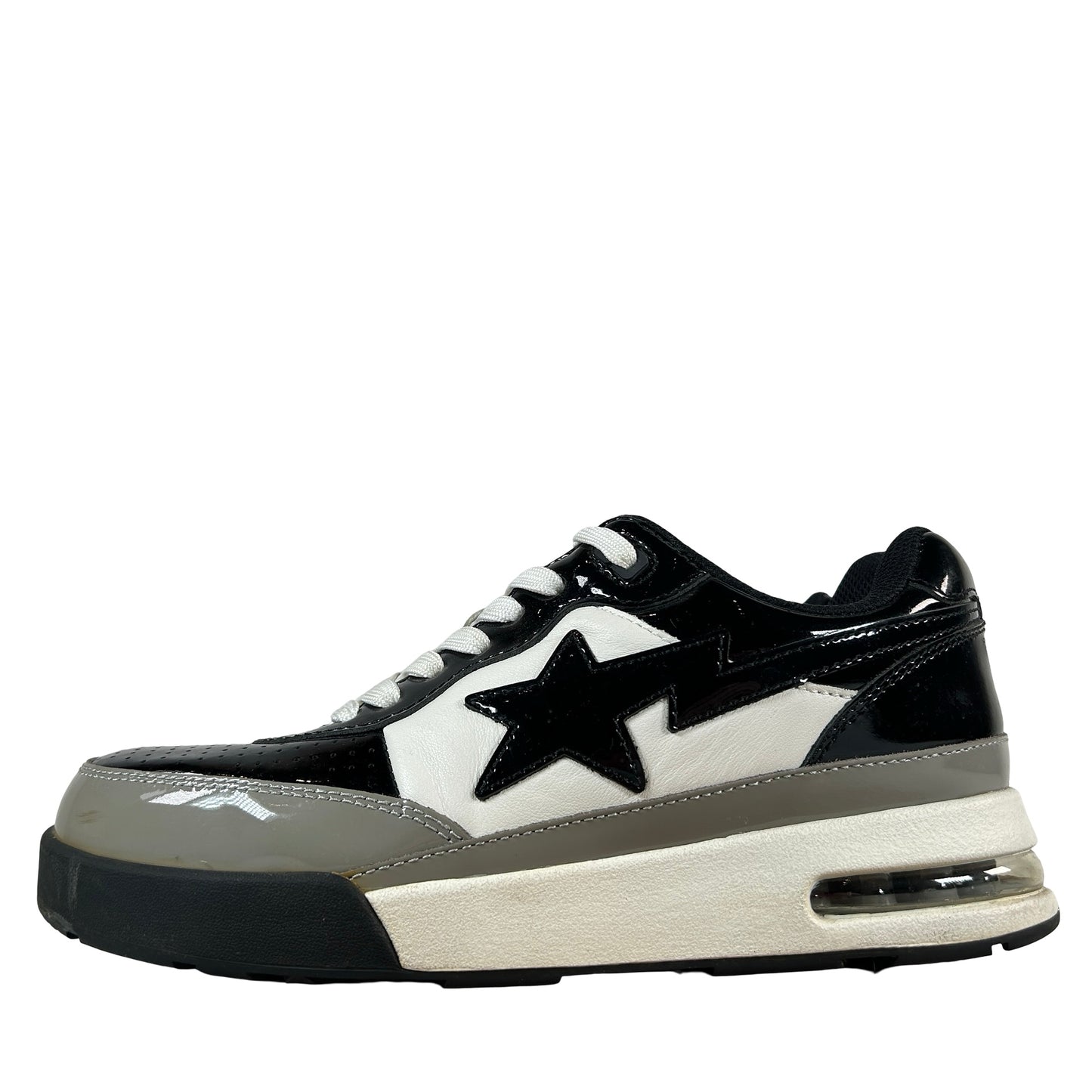 1J20191009BLK A Bathing Ape Bape Road Sta Black White [USED] - 7 M (Used) (No Box)