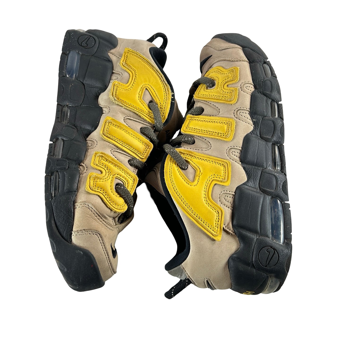 FB1299 200 Nike Air More Uptempo Low AMBUSH Sulfur [USED] - 9 M (Used) (Replace Box)