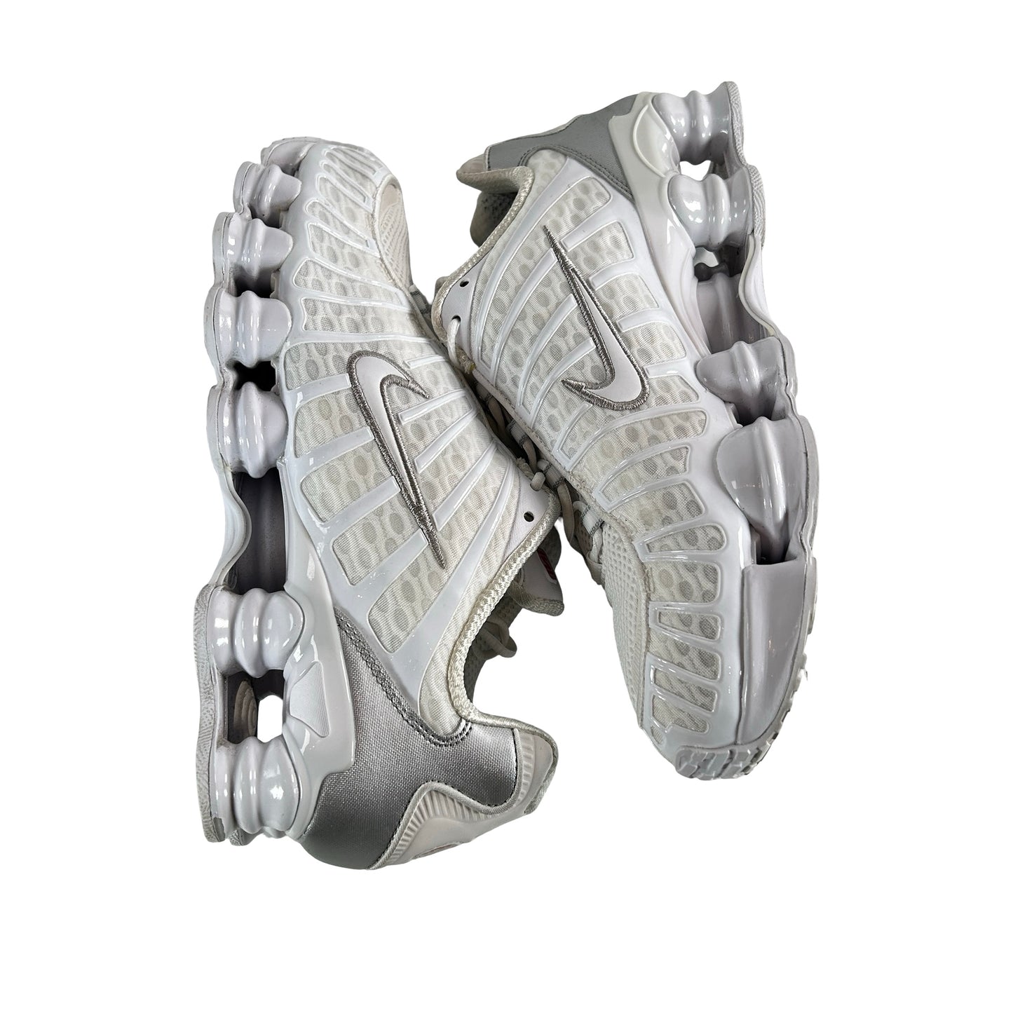 AV3595 100 Nike Shox TL White Metallic Silver [USED] - 10.5 M (Used)