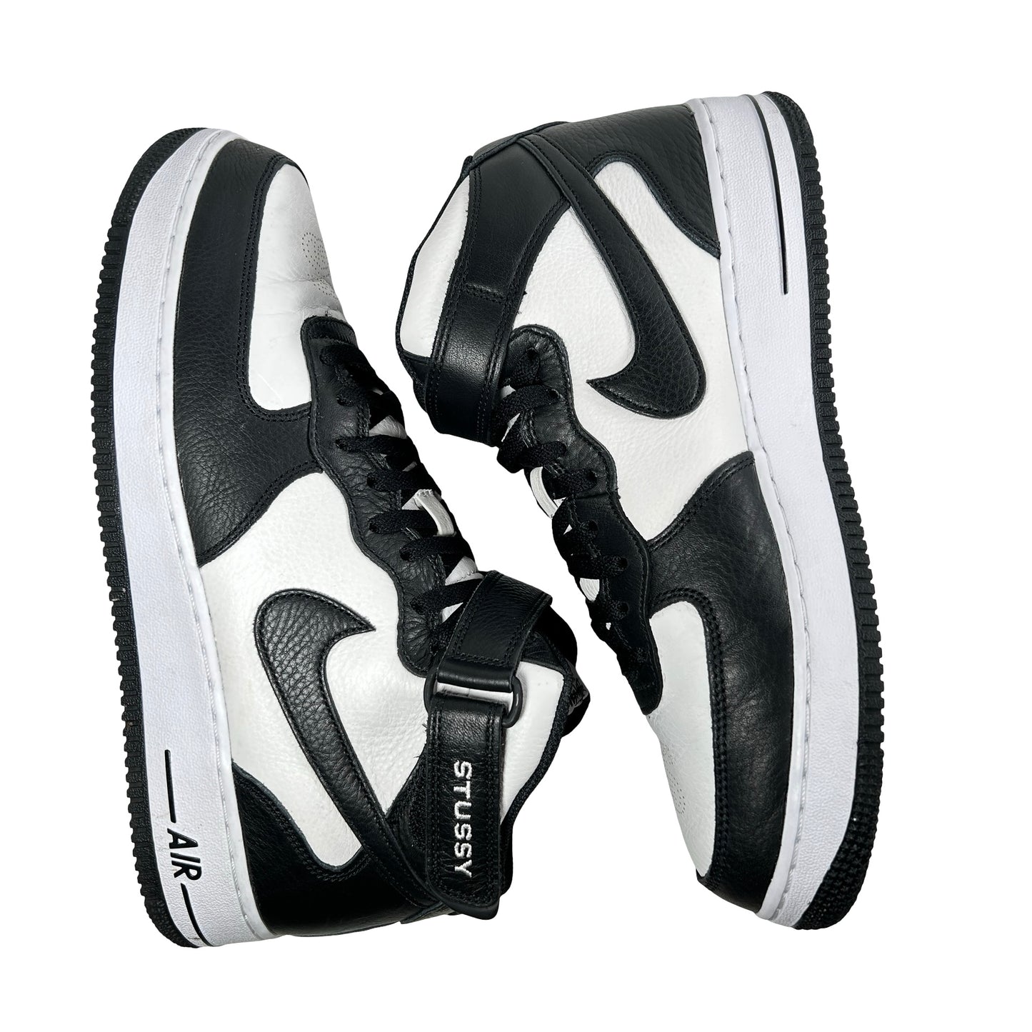 DJ7840 002 Nike Air Force 1 Mid Stussy Gris Negro