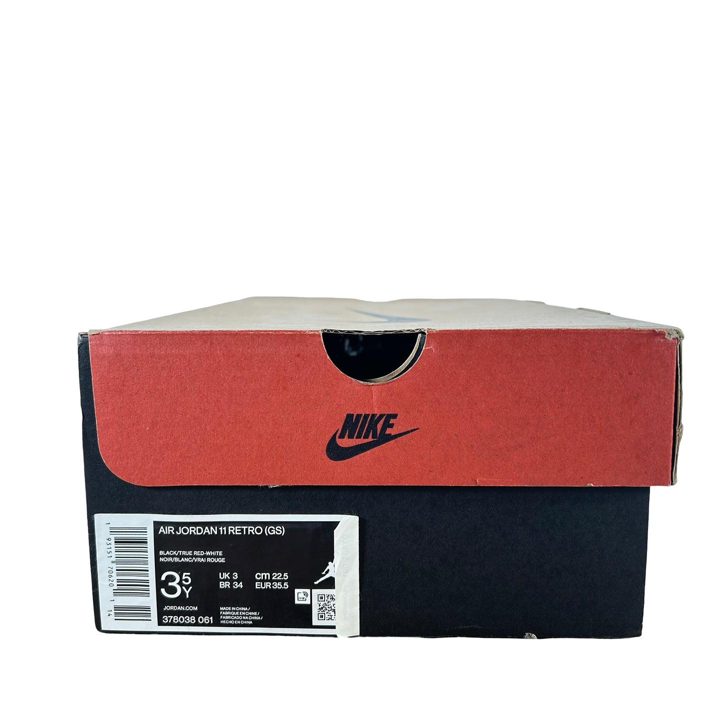 378038 061 Jordan 11 Retro Playoffs Bred (2019) (GS) [USED] - 3.5 Y (Used)