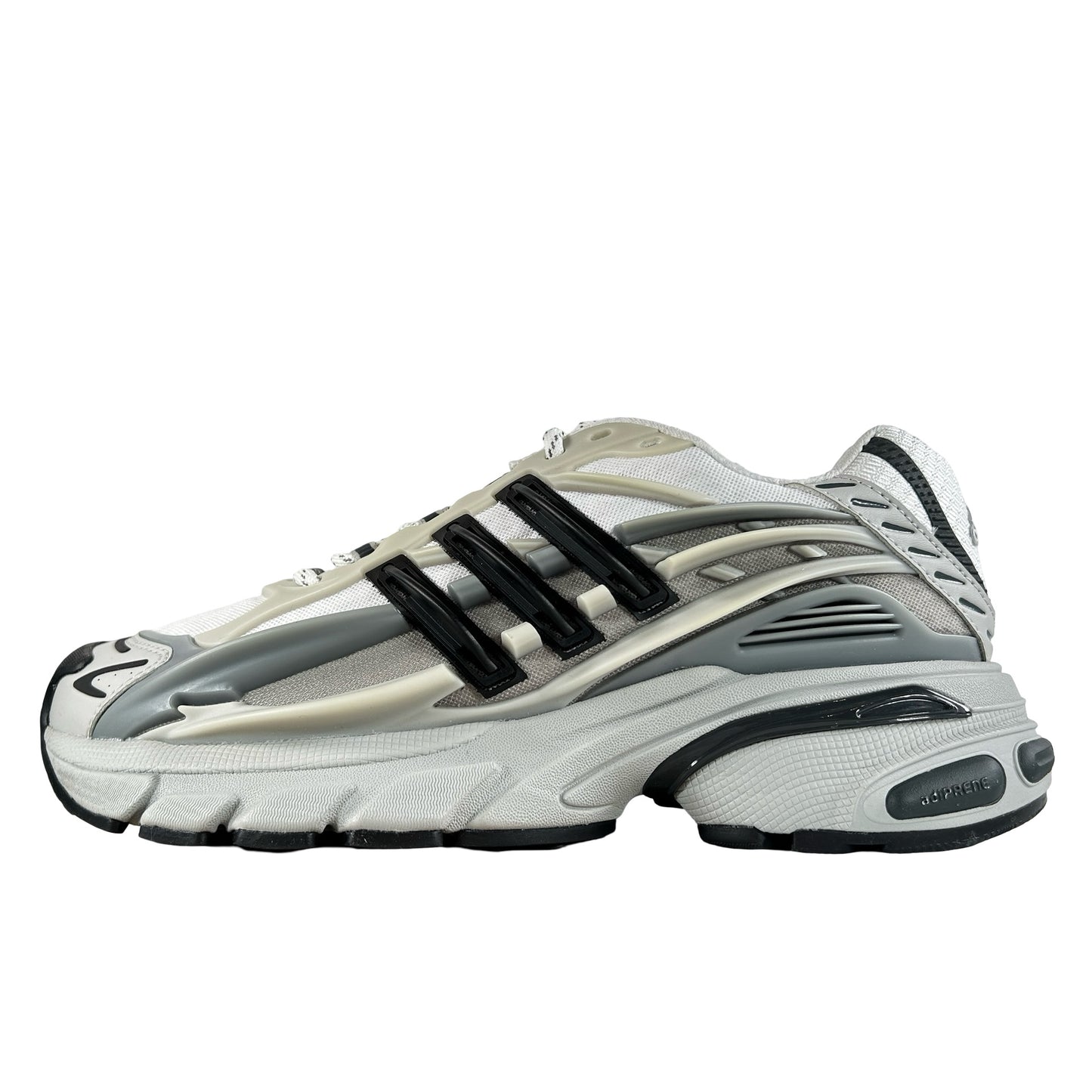 JP9265 adidas Adistar Jellyfish Pharrell Williams Solid Grey Black - 9 M (Slight Yellowing on Right Shoe)