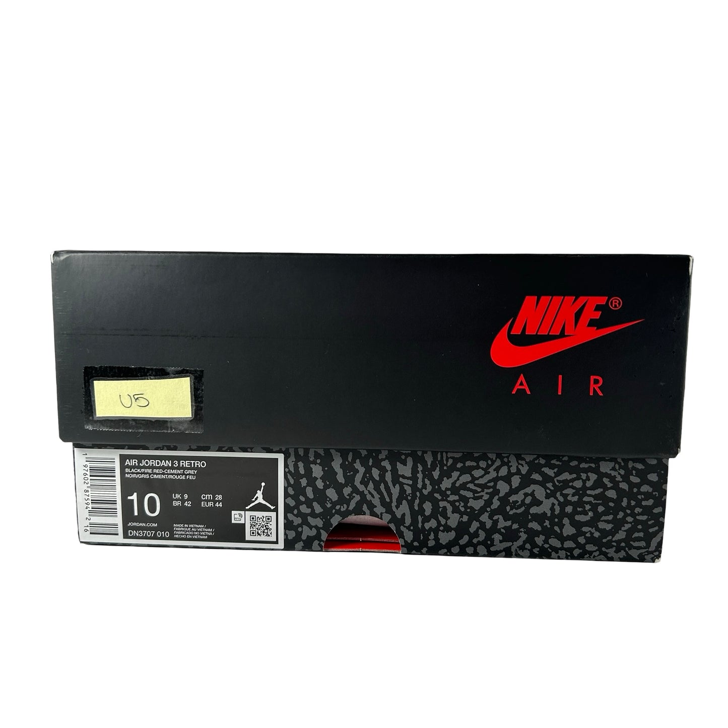 DN3707 010 Jordan 3 Retro Black Cement Reimagined (2024) [USED] - 10 M (Used5)