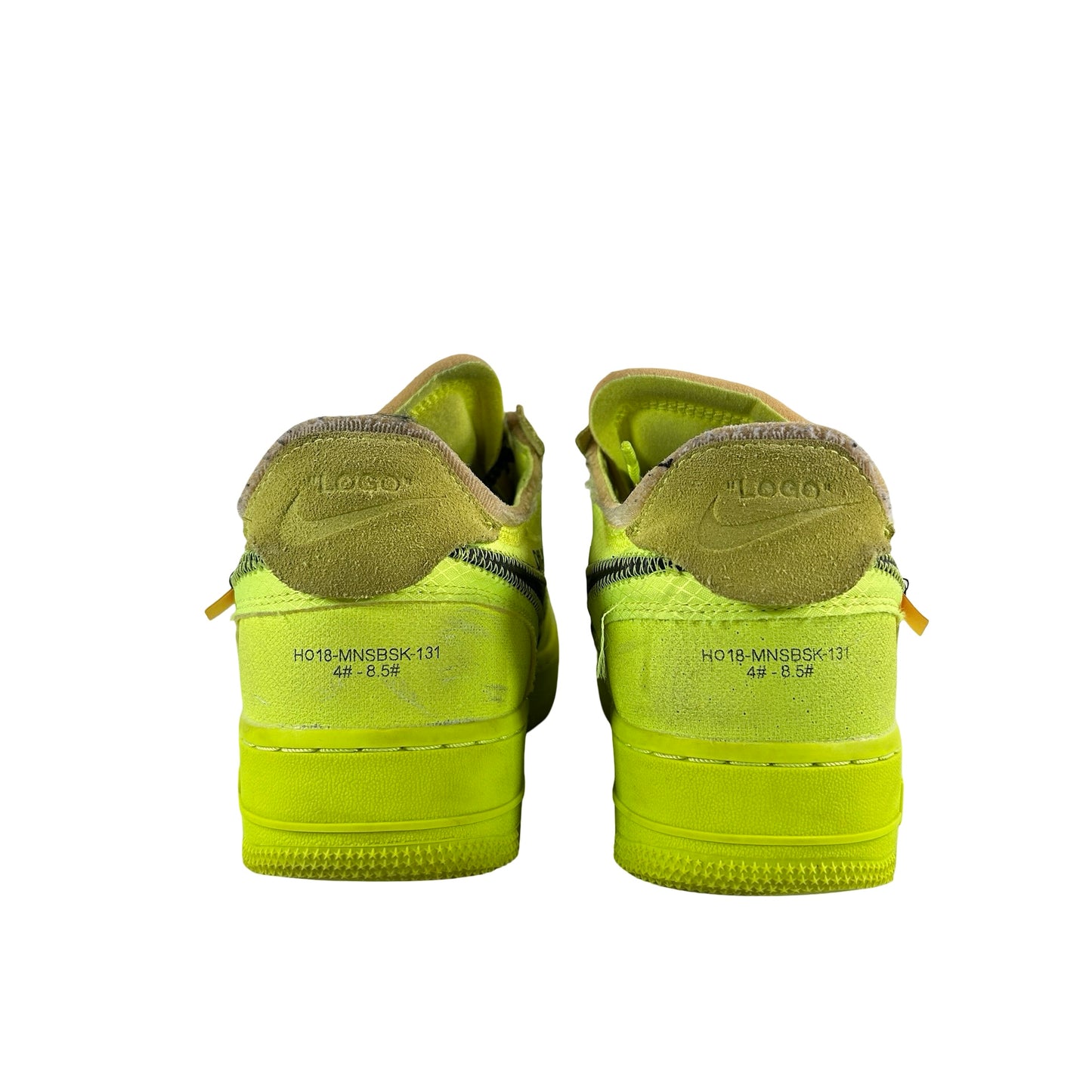 AO4606 700 Nike Air Force 1 Low Off-White Volt [USED] - 8.5 M (Used)