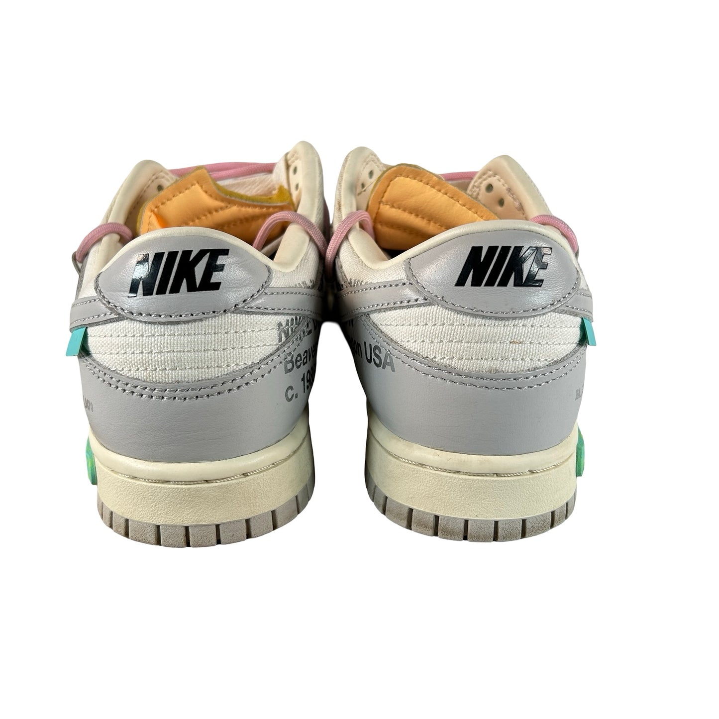 DM1602 109 Nike Dunk Low Off-White Lot 9 [USED] - 8.5 M (Used) (No Box)