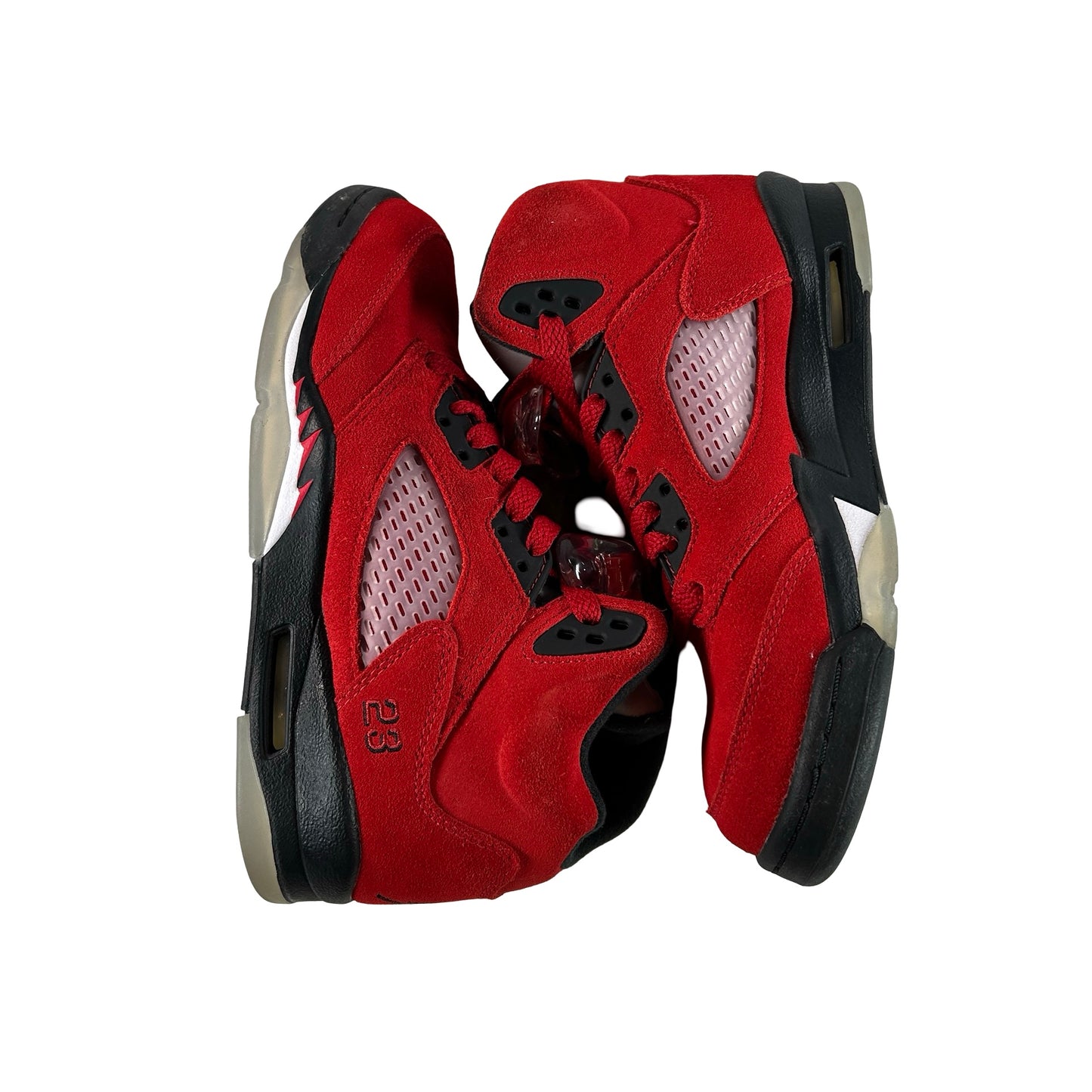 440888 600 Jordan 5 Retro Raging Bull Red (2021) (GS) [USED] - 4.5 Y (Used)