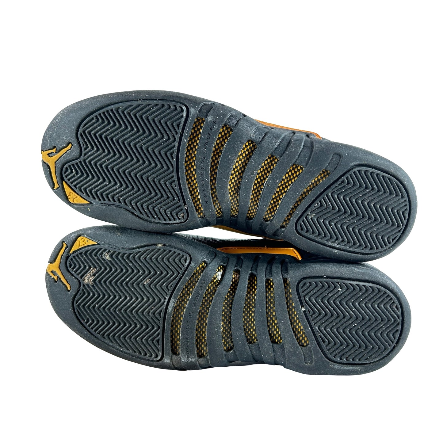 153265 071 Jordan 12 Retro Black Taxi (GS) [USED] - 7 Y (Used) (No Box)