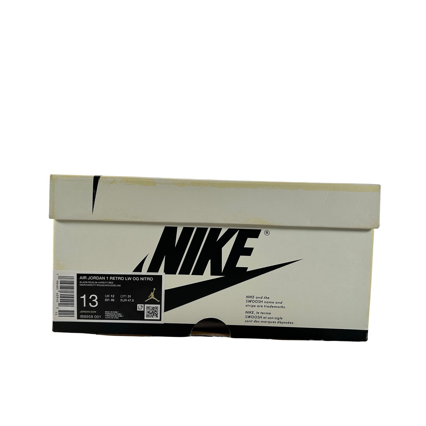 IB8958 001 Jordan 1 Retro Low OG Nigel Sylvester Nitro Better With Time [USED] - 13 M (Used)