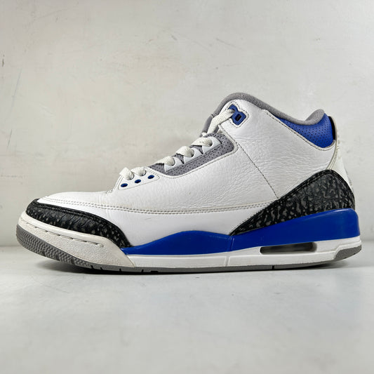 CT8532 145 Jordan 3 Retro Racer Blue [USED] - 10 M (Used) (No Box)