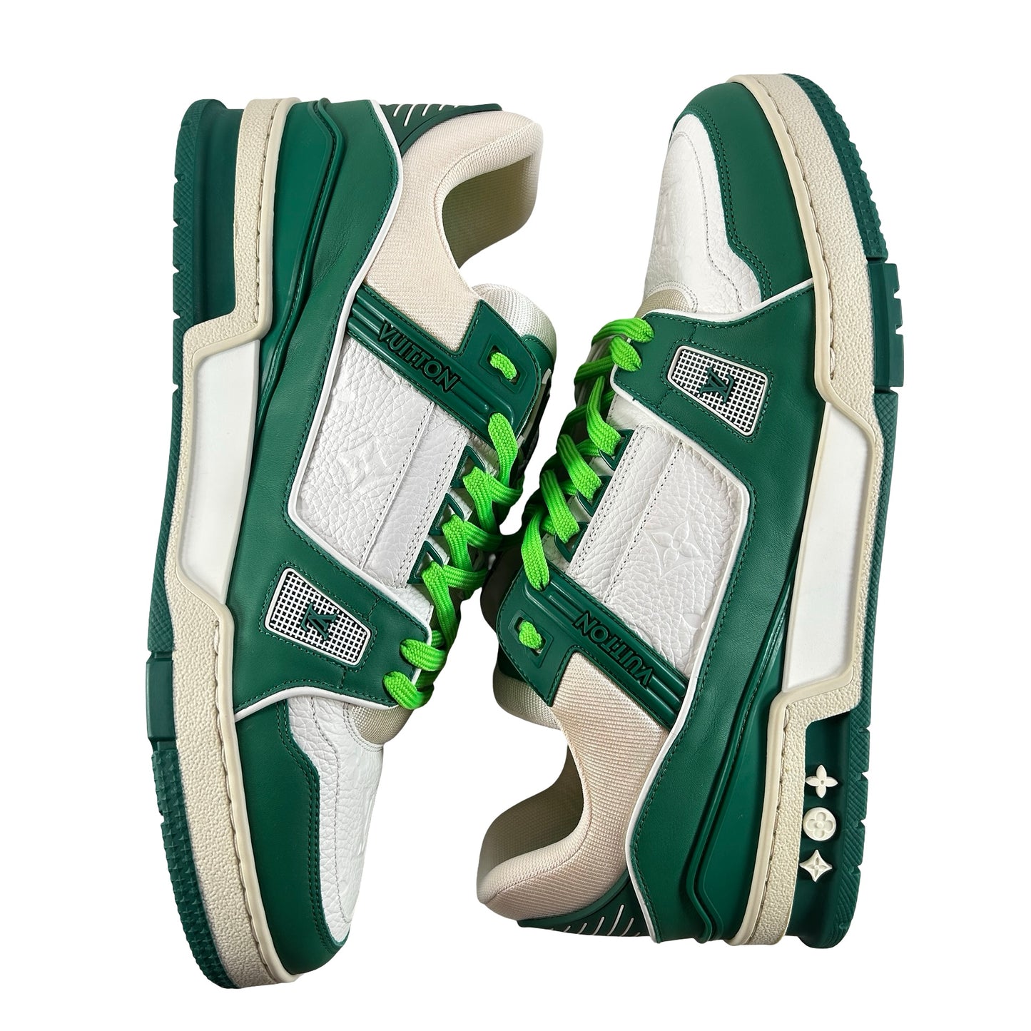 1A8127 Louis Vuitton LV Trainer Green [CONDITIONAL] - LV 10.5 (Yellowing)