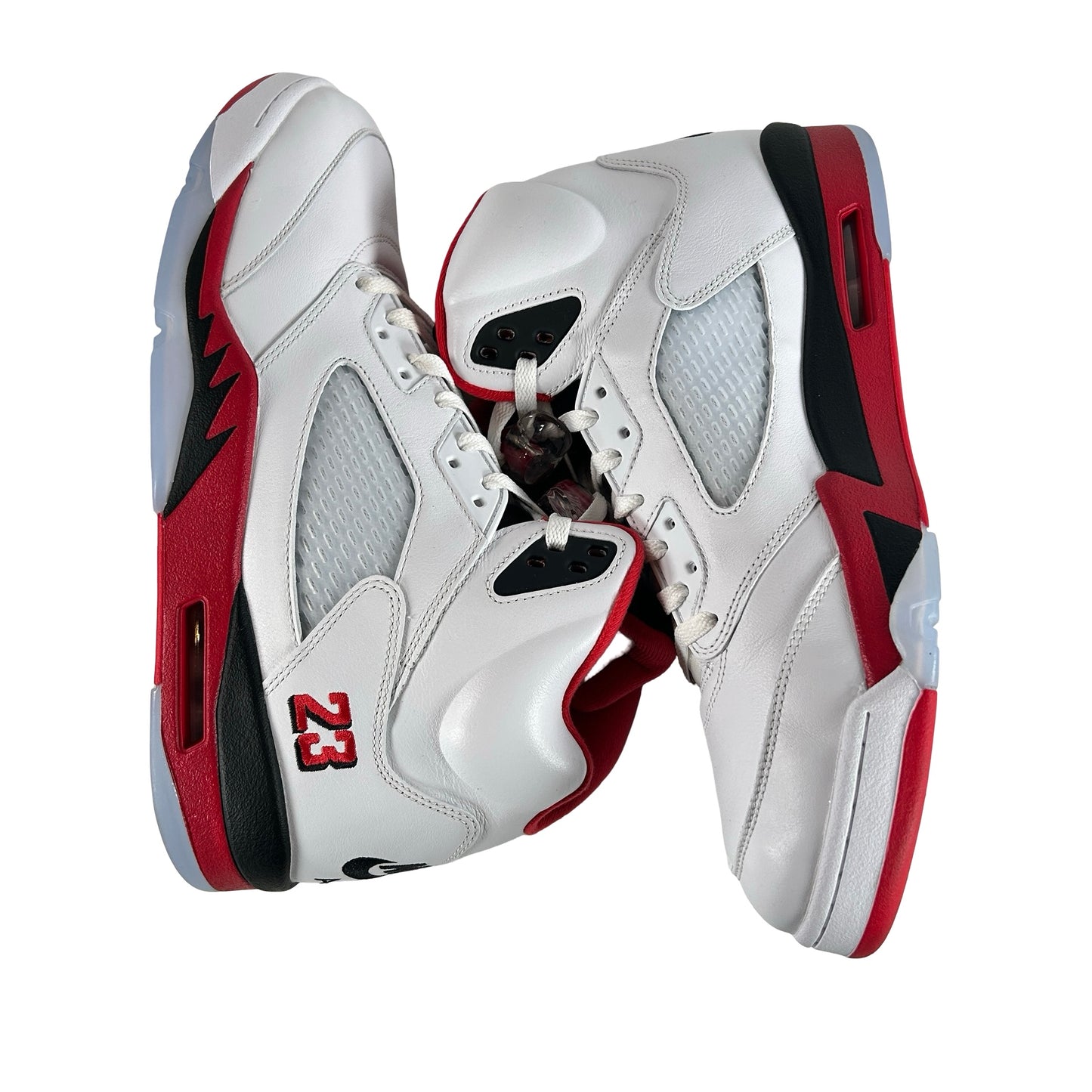 HQ7978 101 Jordan 5 Retro Fire Red Black Tongue (2025) [USED] - 14 M (Used)